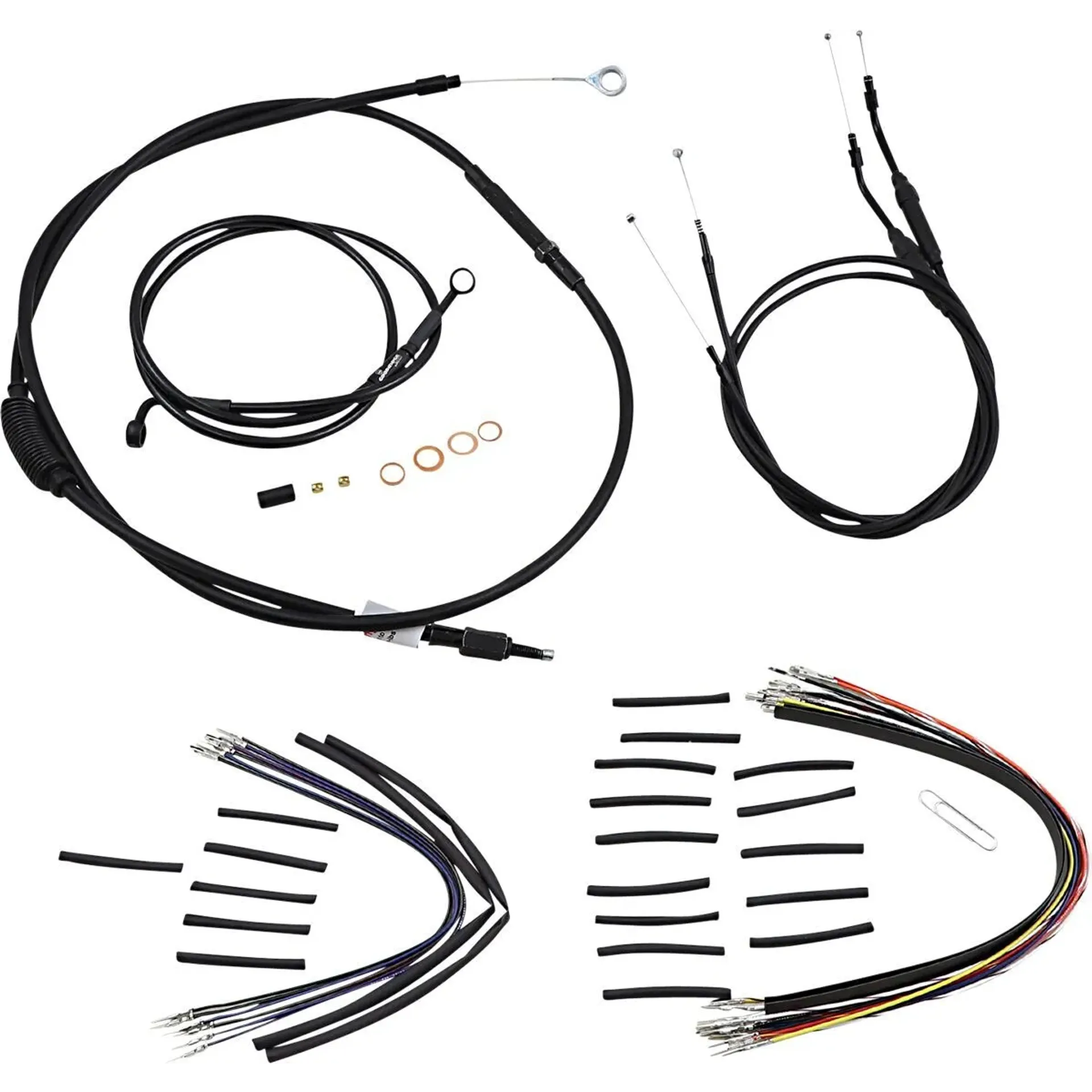 Cable Kit T-Bar 10″ Non-Abs Black