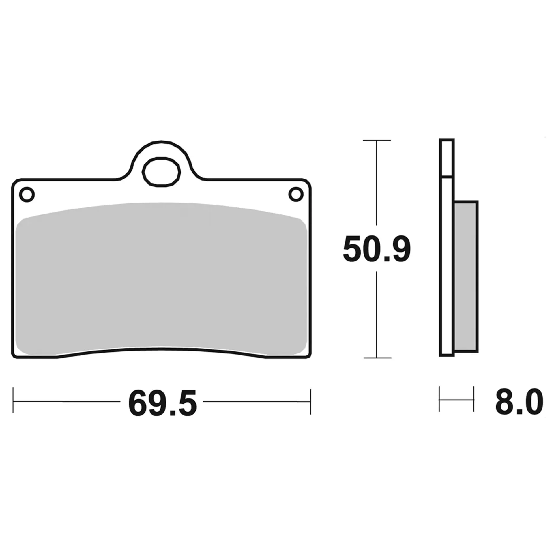 SBS HS FR Brake pads Indian 09-13