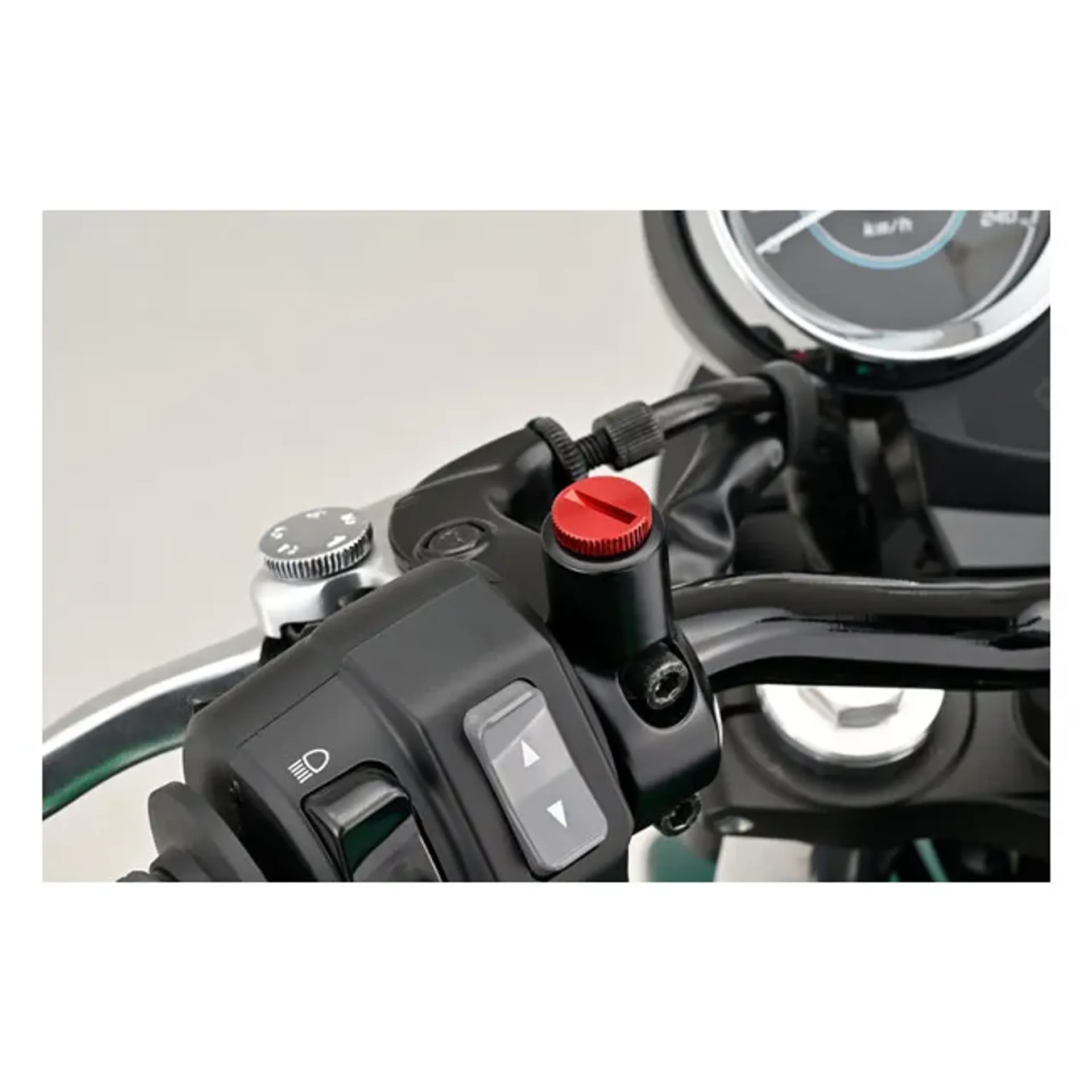 Daytona, mirror hole plug. Red. RHT