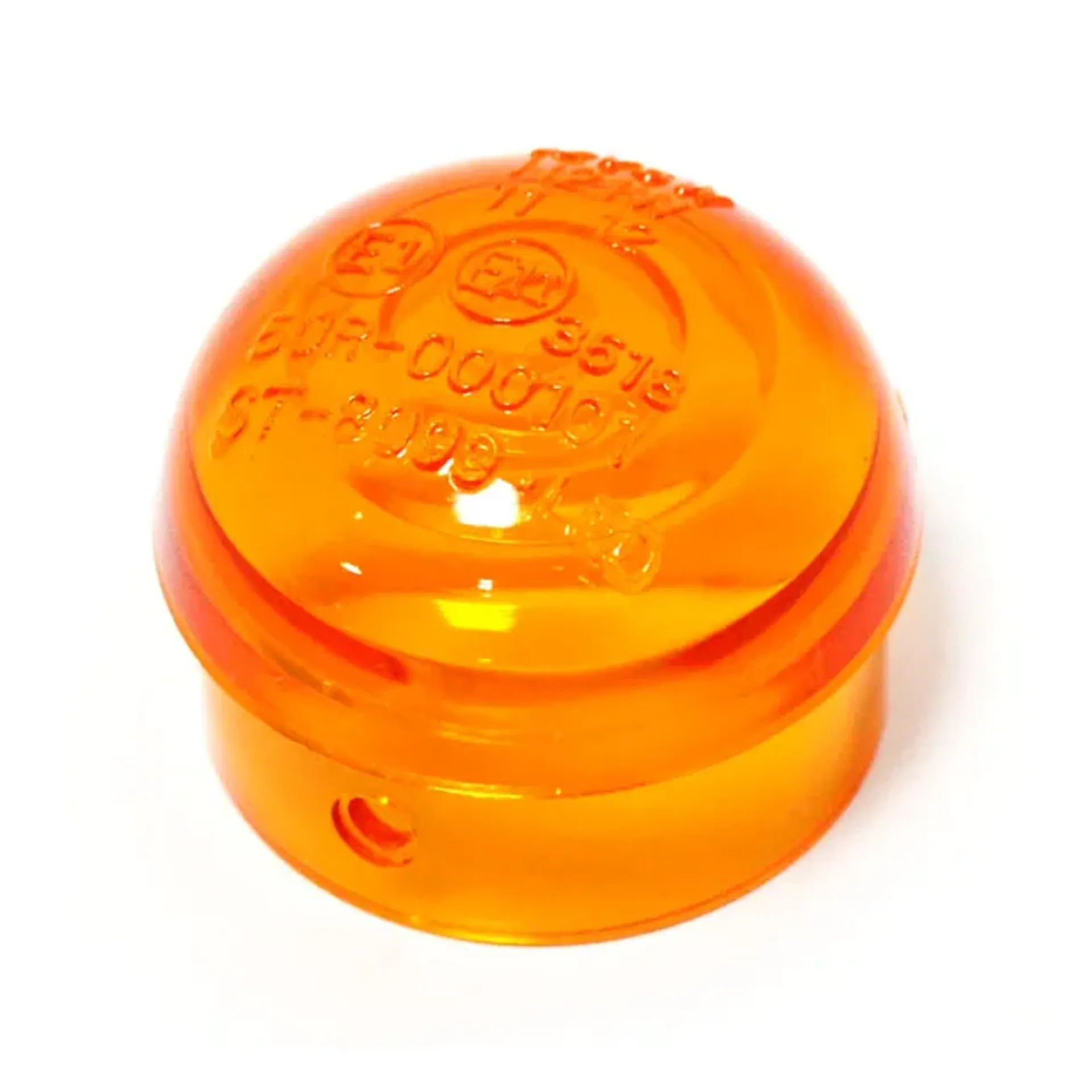 Micro bullet, turn signal replacement lens. Amber