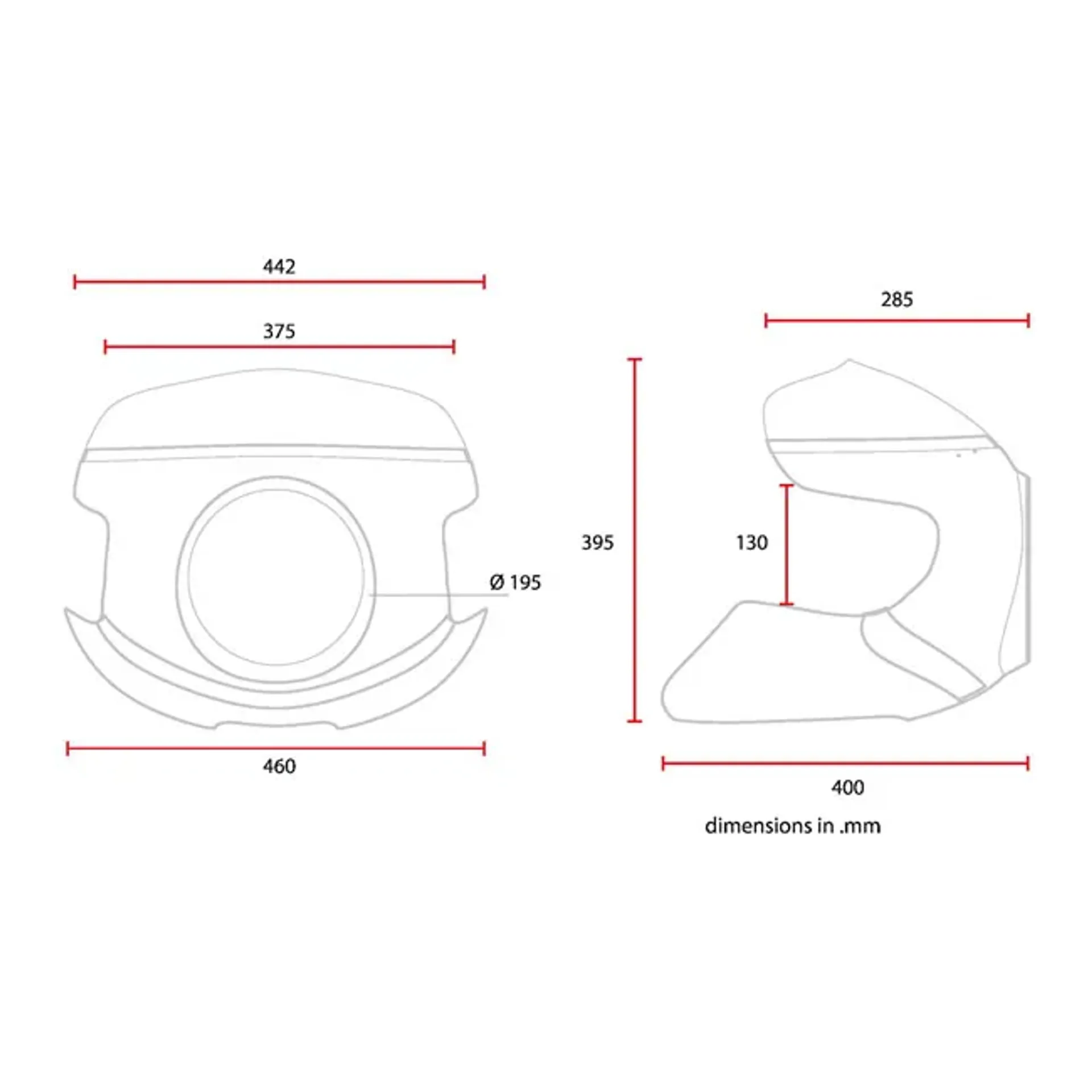 C-Racer universal Cafe Racer mask No7.2