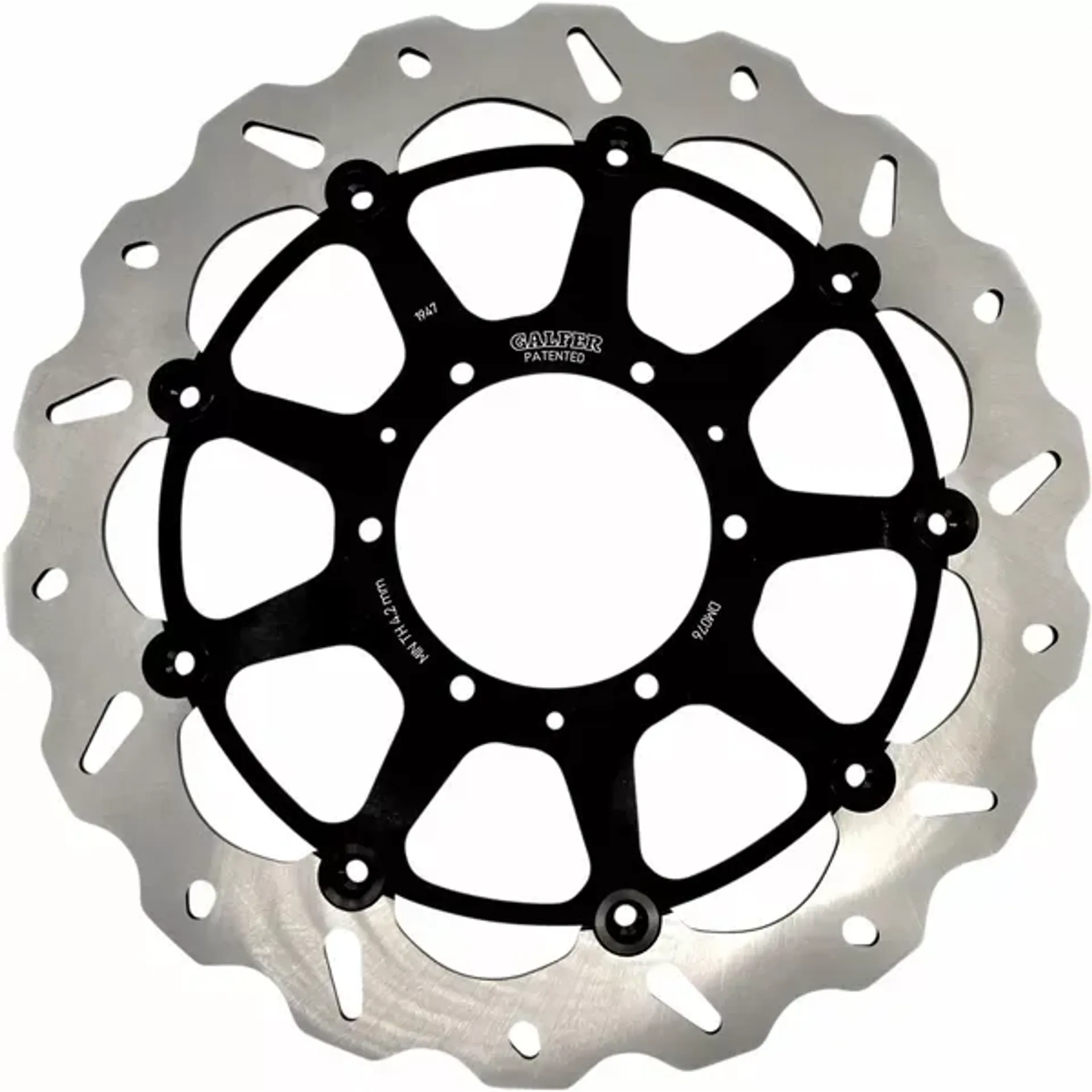 Brake disc float wave right