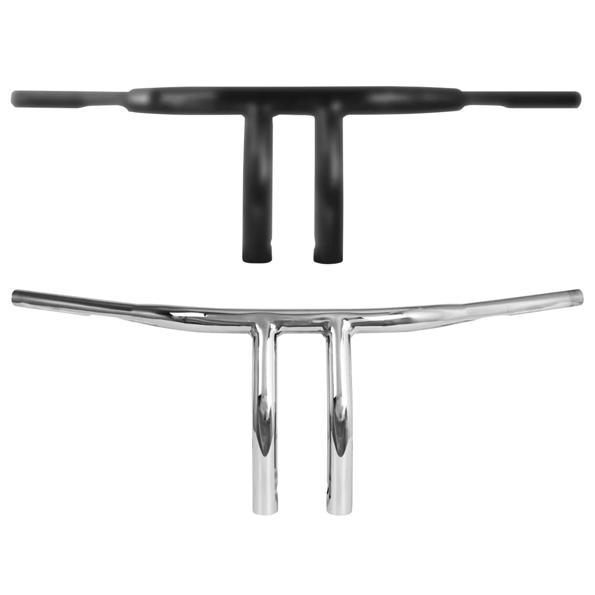 Burly 1-1/4" T-Bar 7" Rise TBW Black - Afbeelding 2