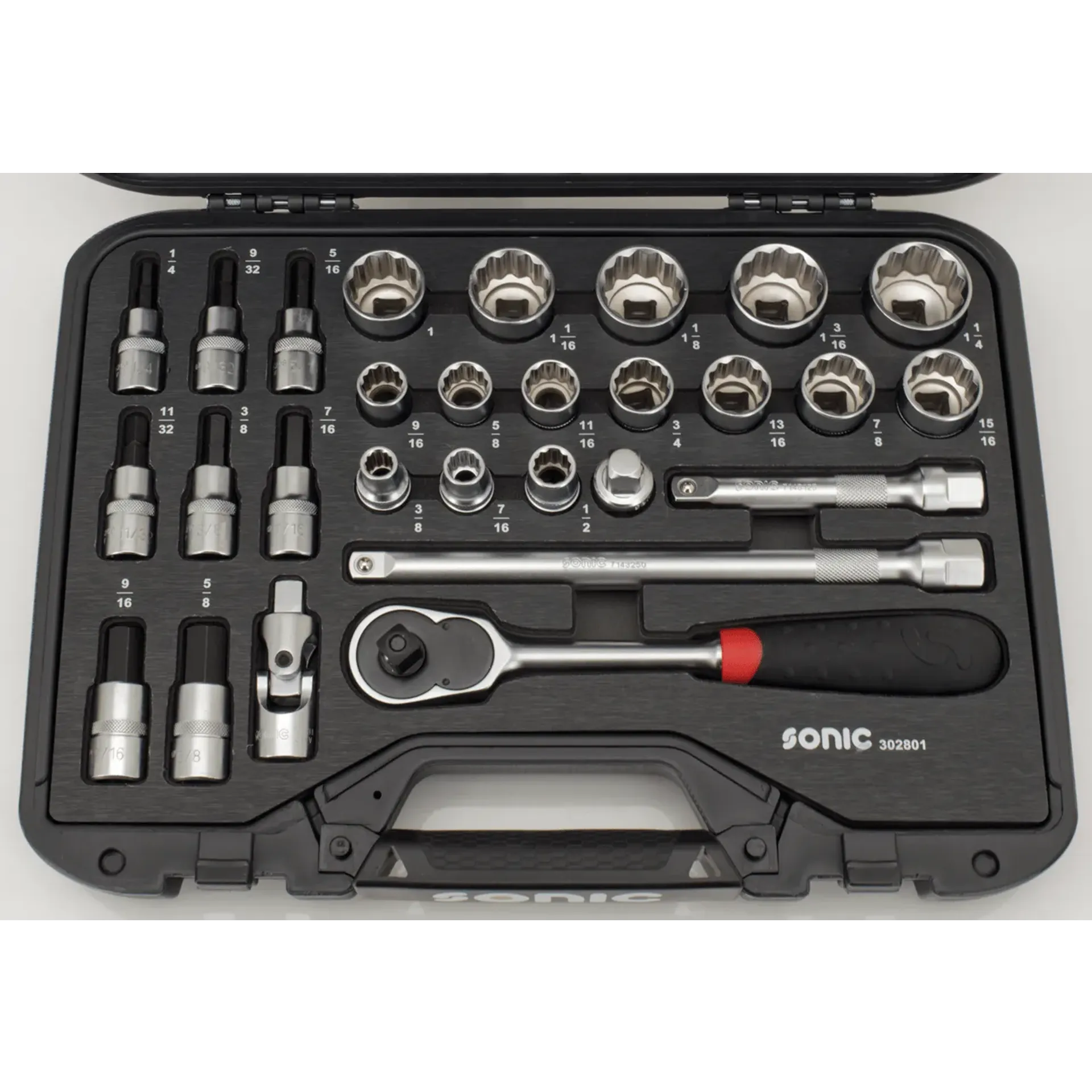 Sonic 28pc 1/2″ drive socket set SAE