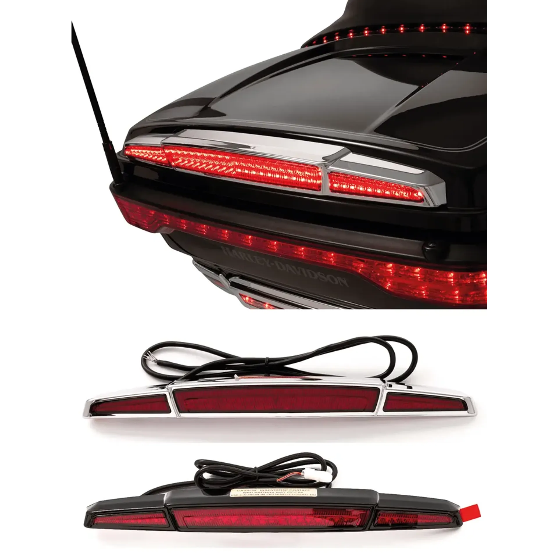 Chrome Trunk Lightstrike Red FLH/T14-Up
