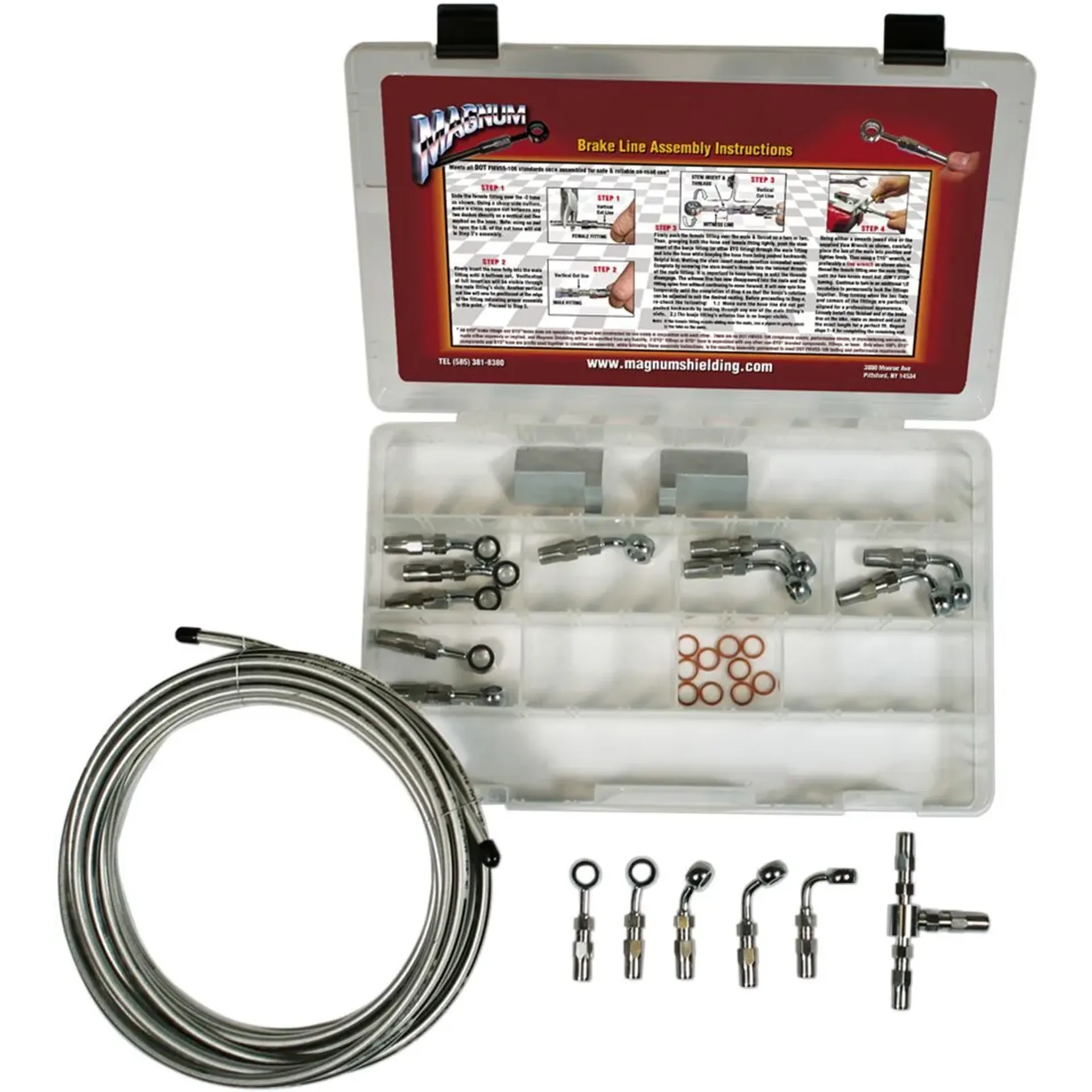 Brake Line Builder Kit Basic Metric BYO® Chrome Nature