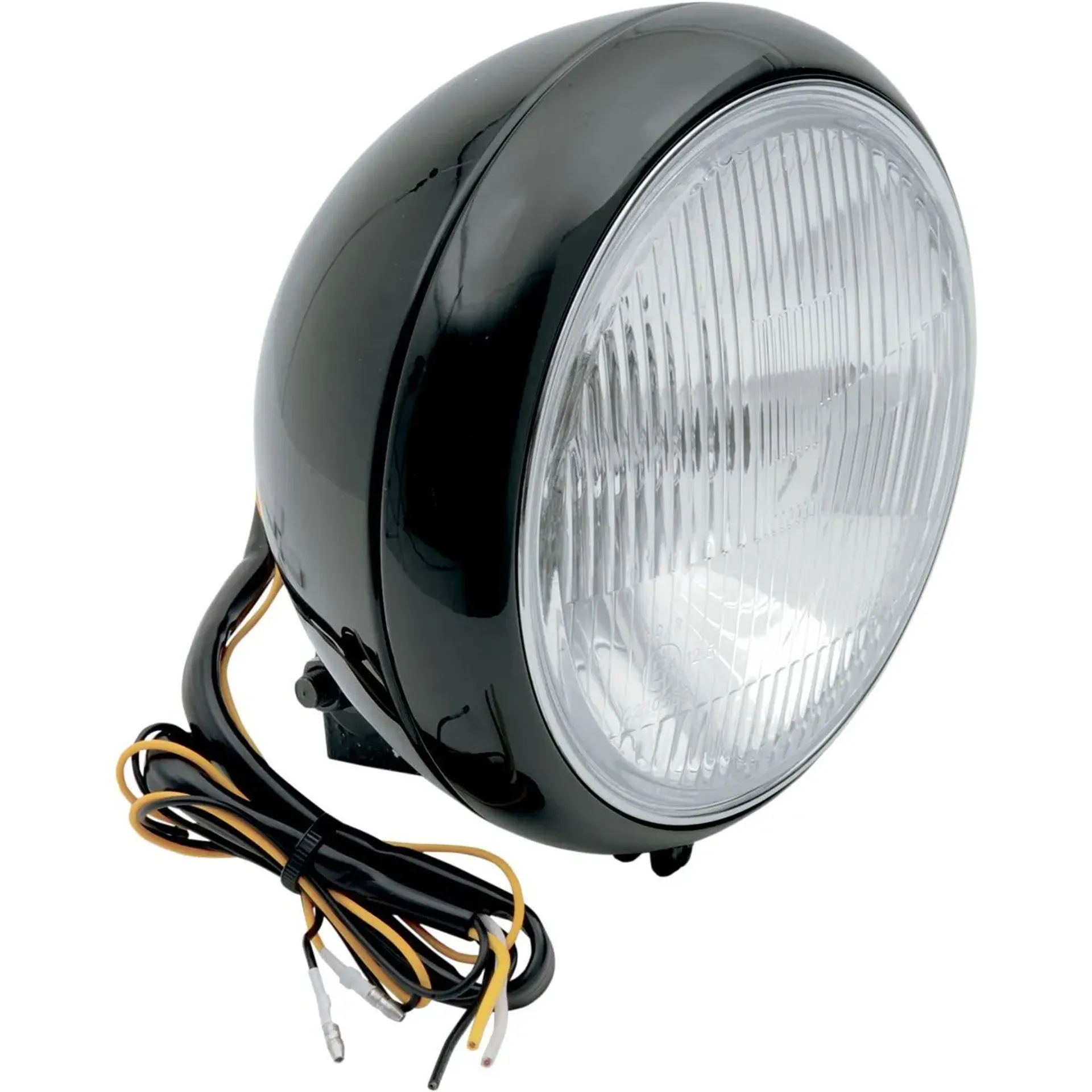 Headlight 7″ Smooth Black Hd Flst