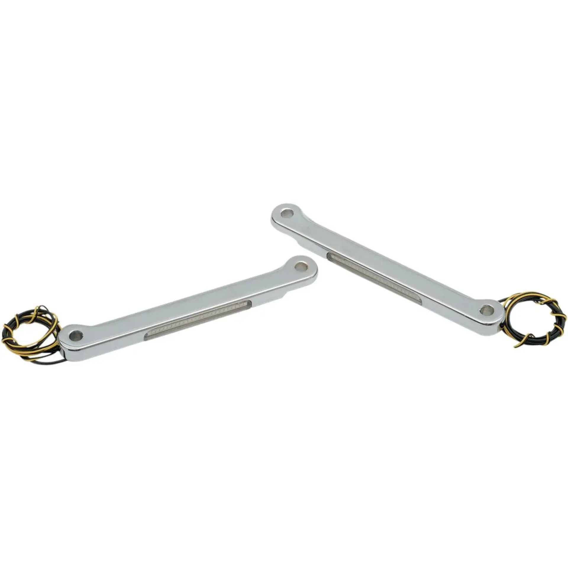 Light Turn Signal Fork Mounted Led Front Chrome