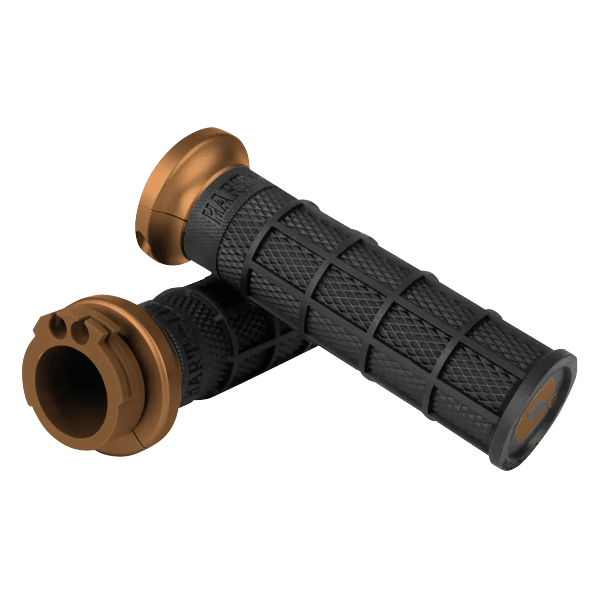 Hart Luck lock-on cable grip Blk/bro/bro