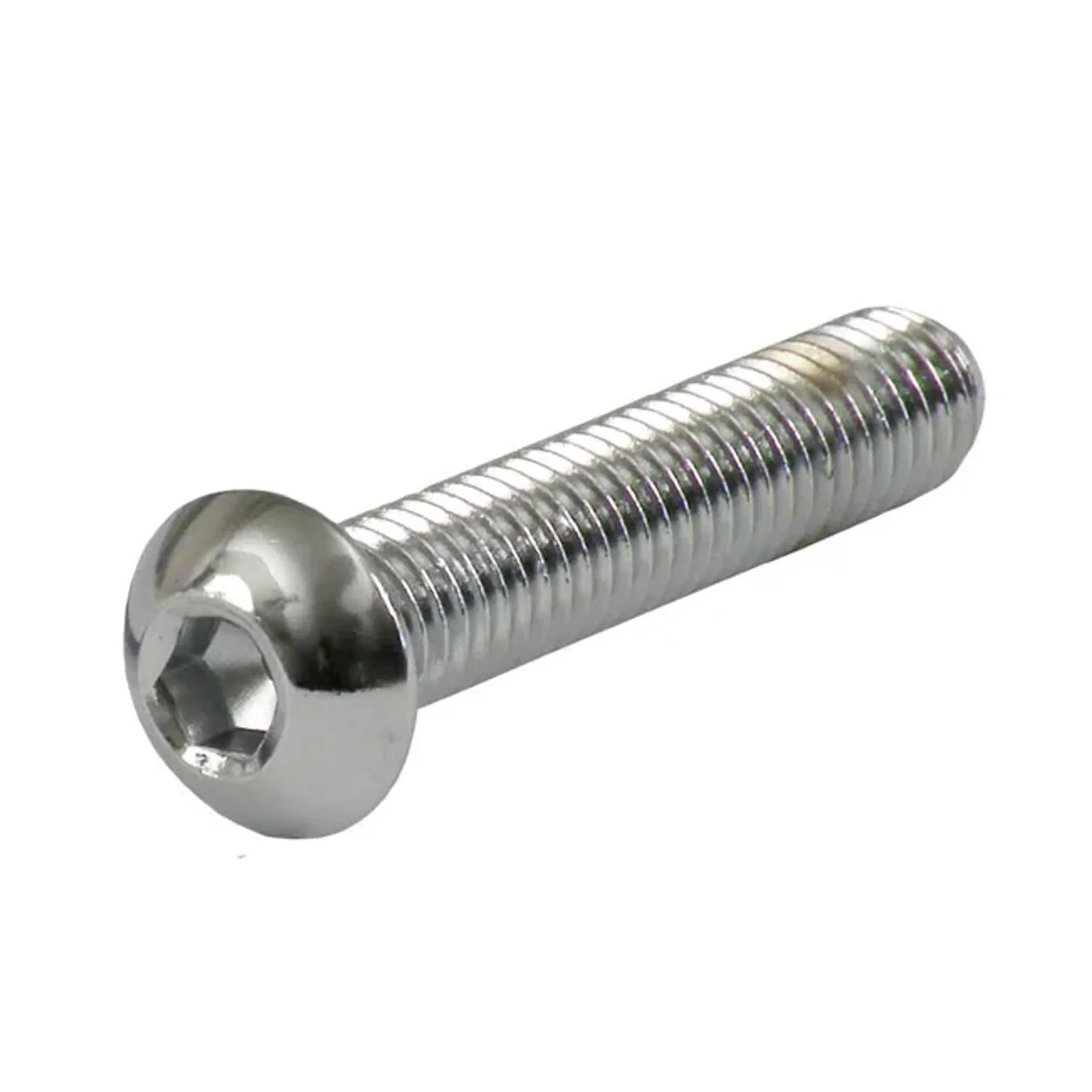 M8 x 70mm buttonhead bolt, chrome
