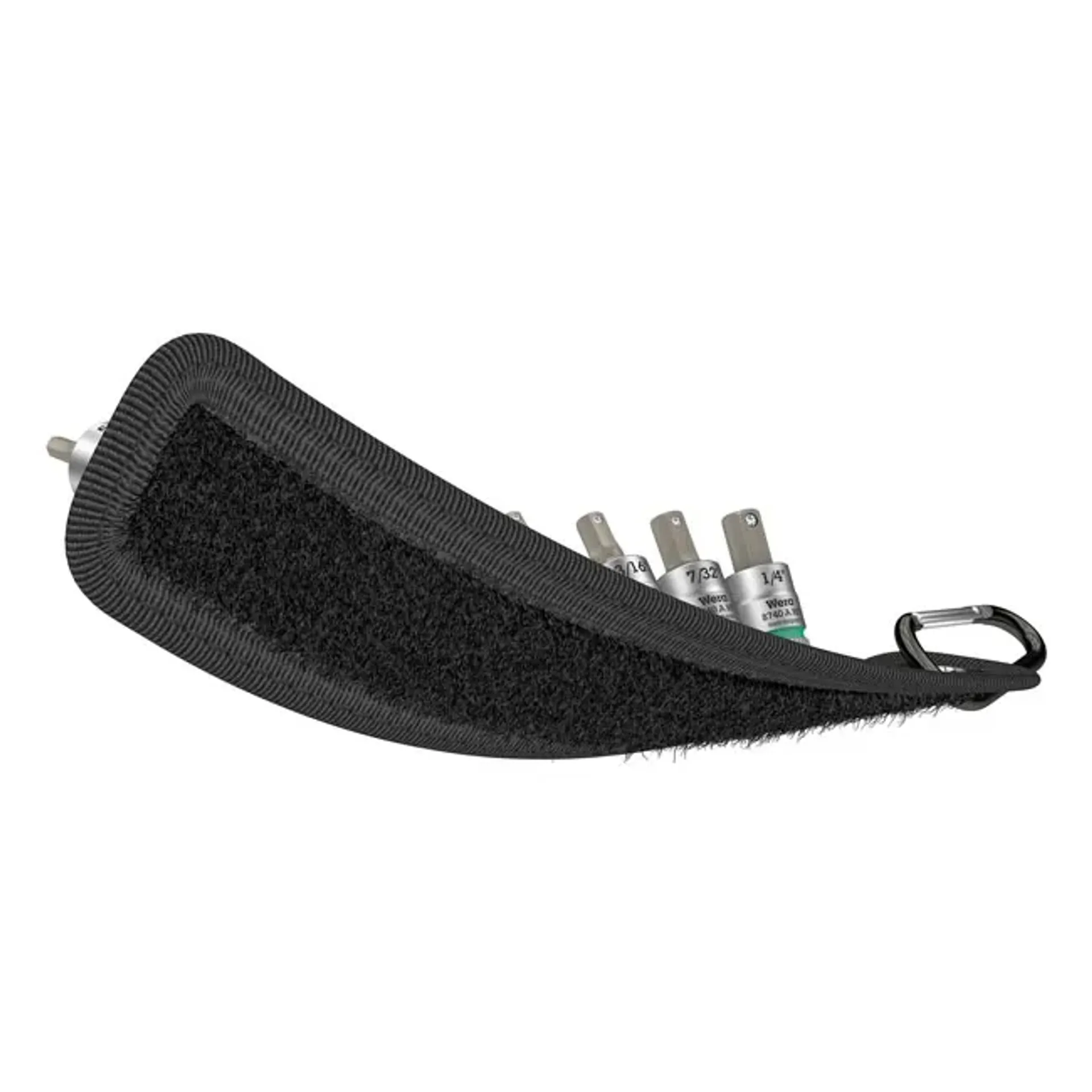 Wera socket belt with 1/4" drive hex socket bits - US sizes