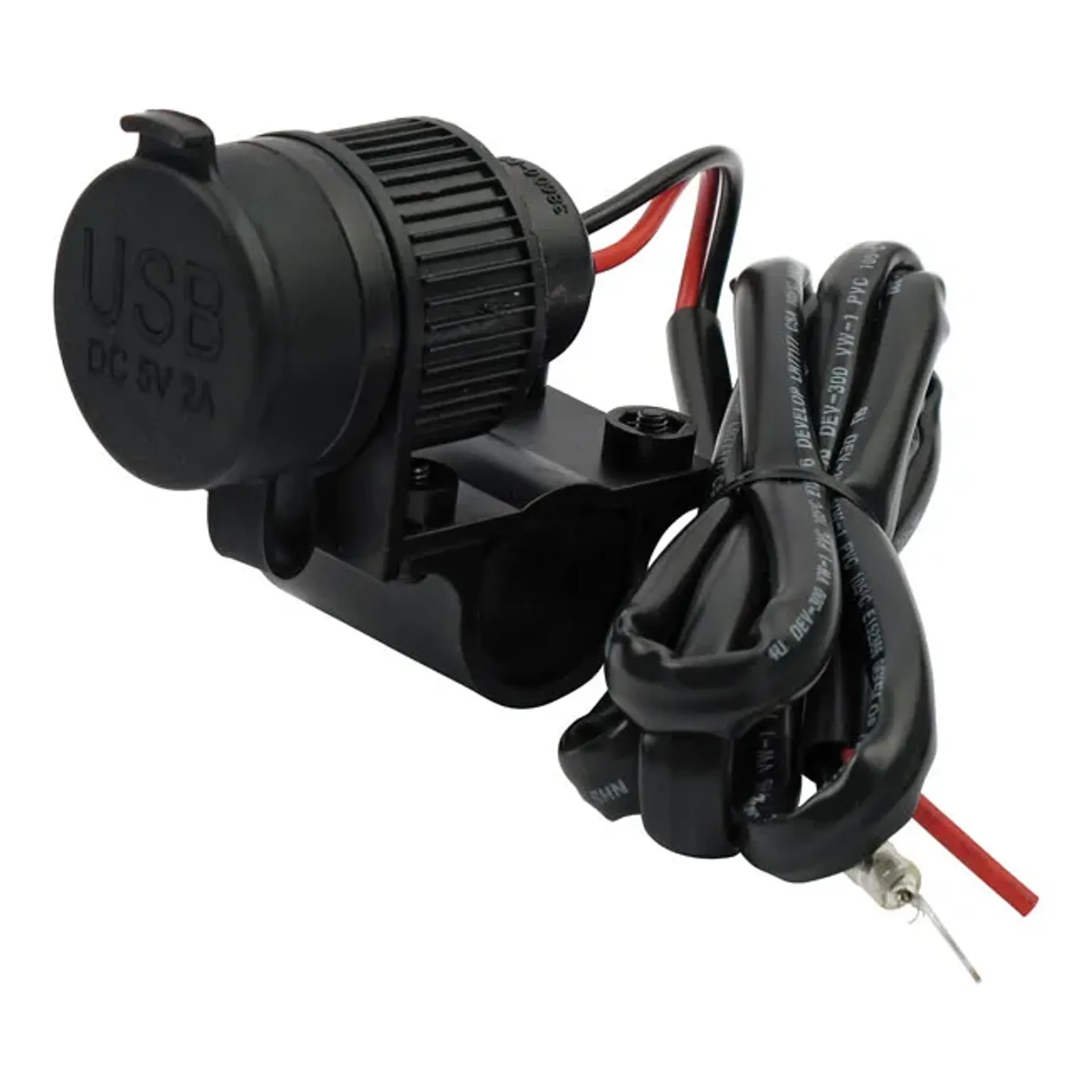 Handlebar mounted USB charger