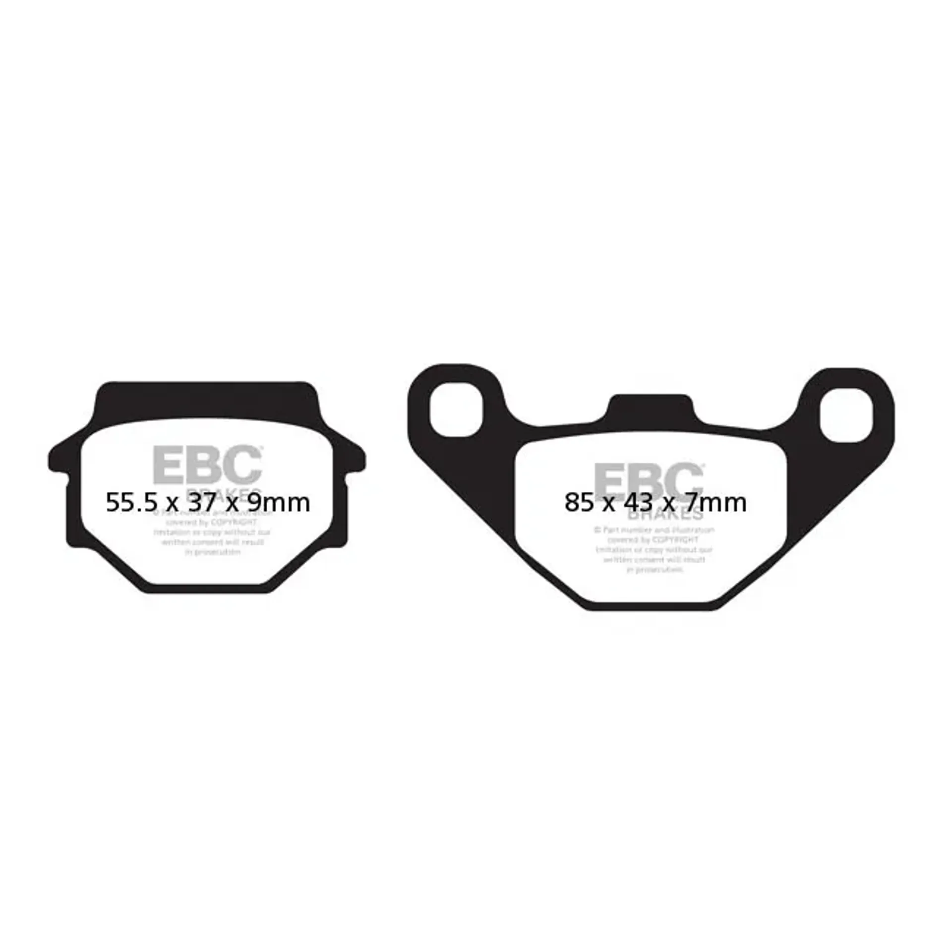 EBC organic brake pads
