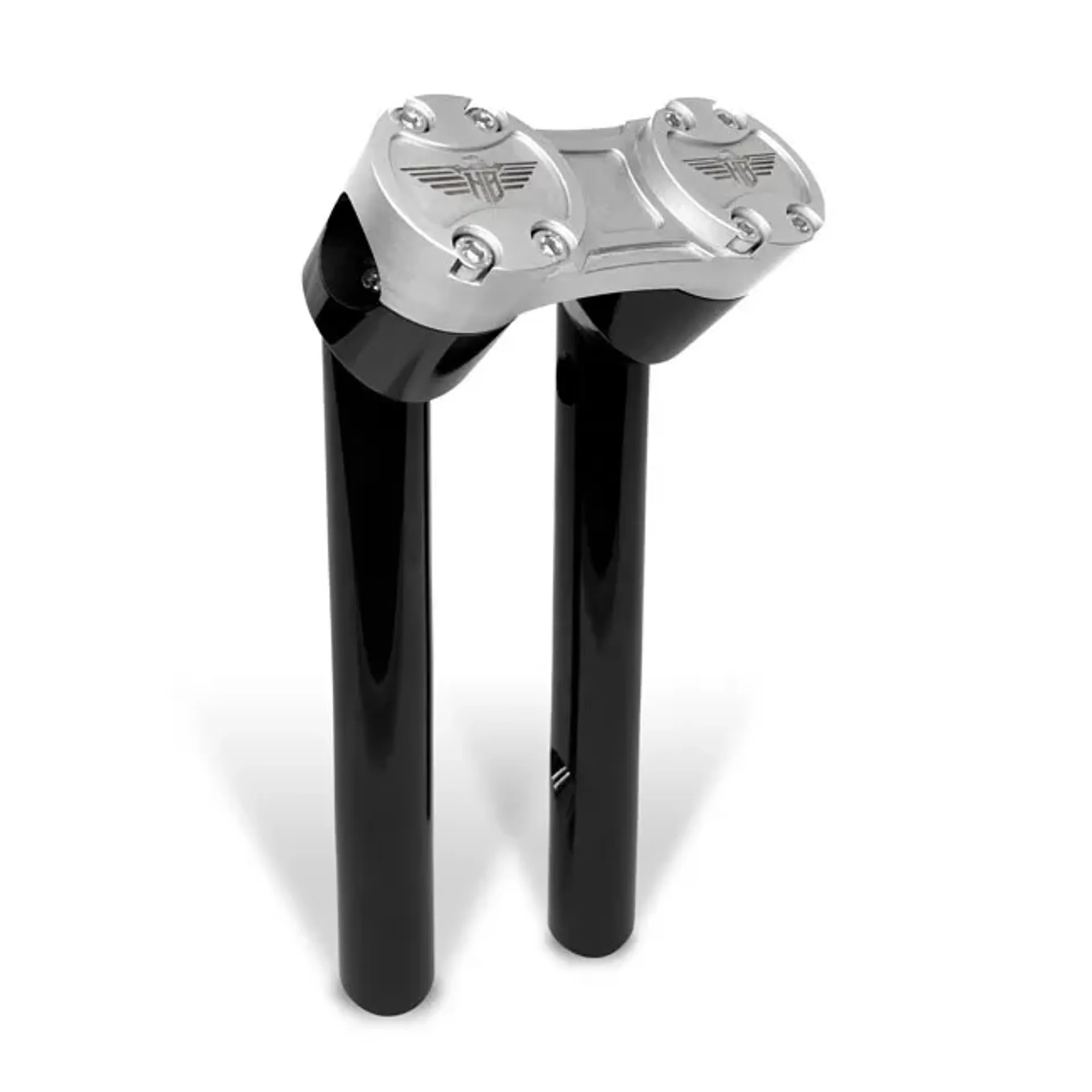 *6 DAYS EXTRA TRANSIT TIME* HeinzBikes, Clubstyle pullback risers 6". Black/Silver