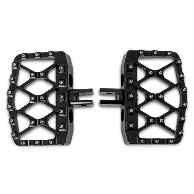 Burly, MX-Evolution mini rider floorboards. Black