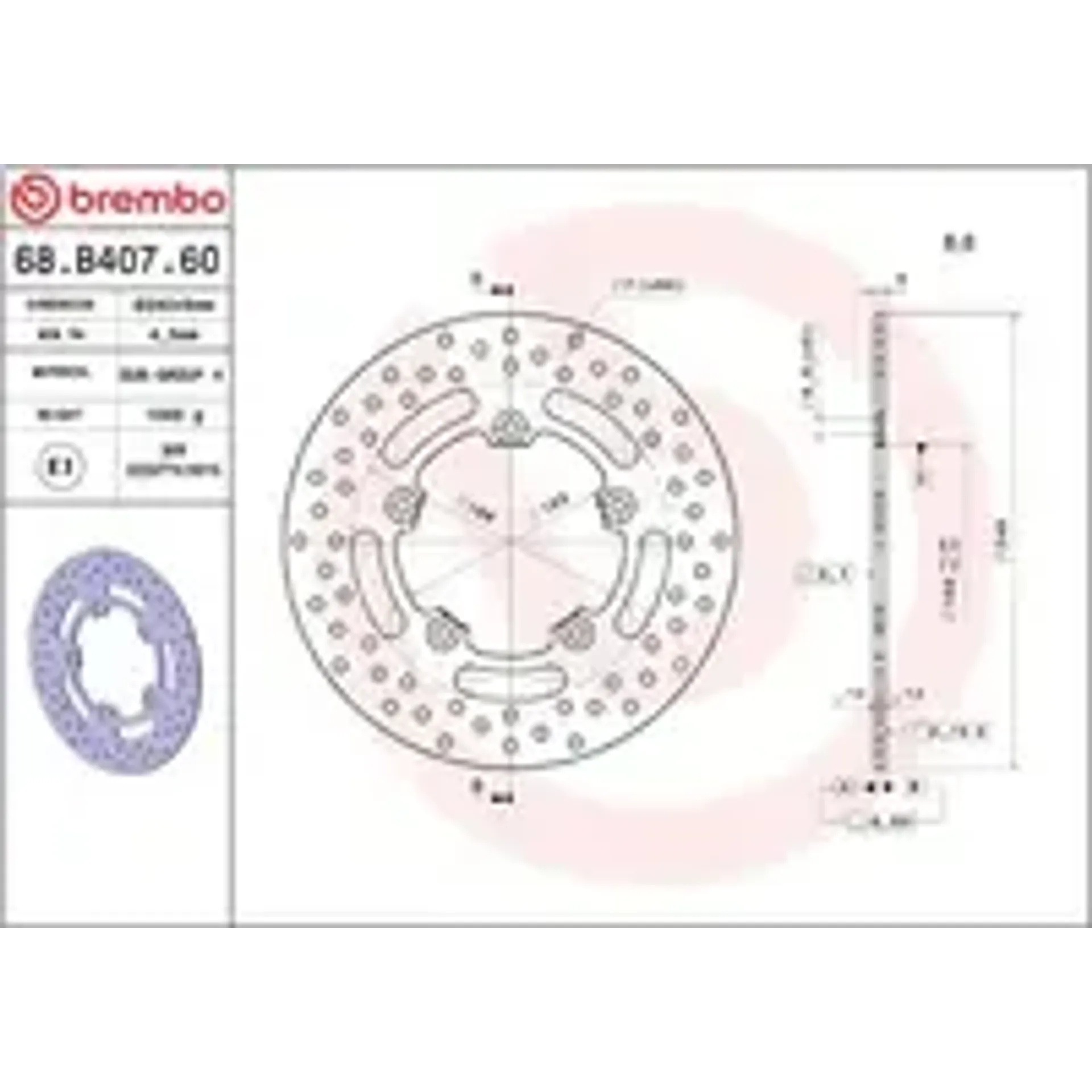 Brake disc fix rr