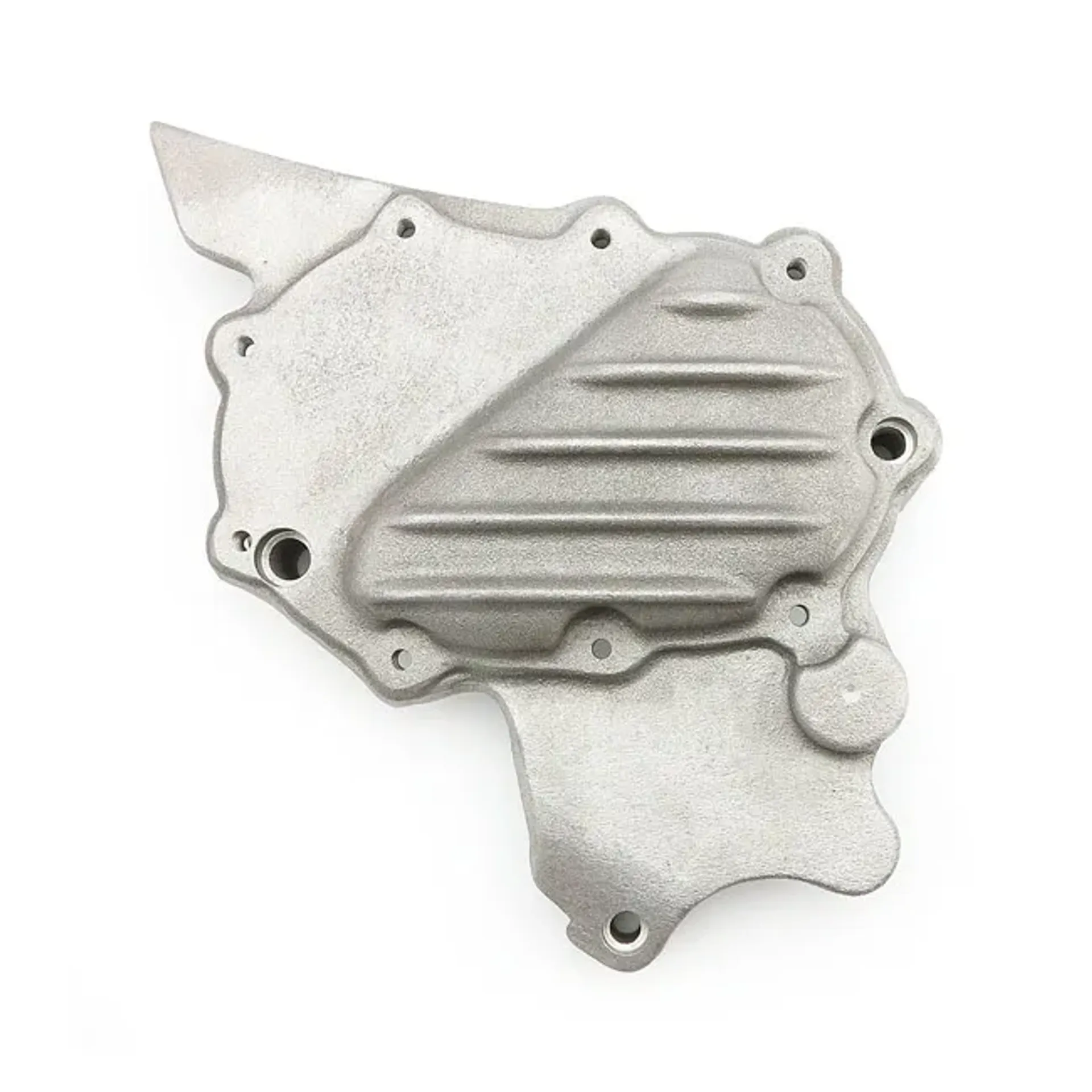 EMD, ribbed sprocket cover XL. Raw finish