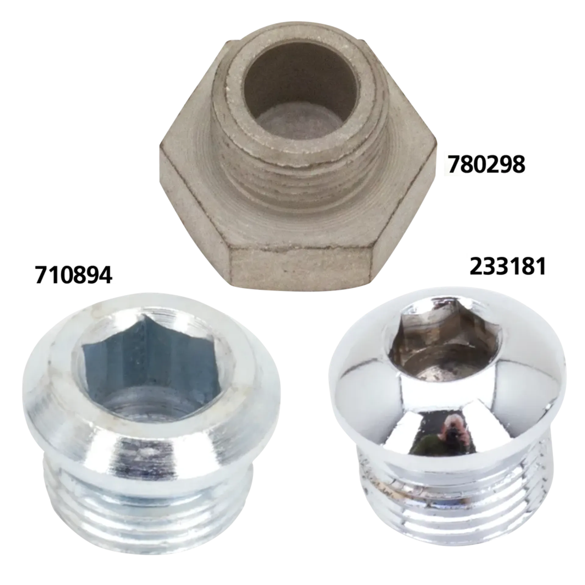 Plug timing/gas/oil tank White, 3/4″ hex