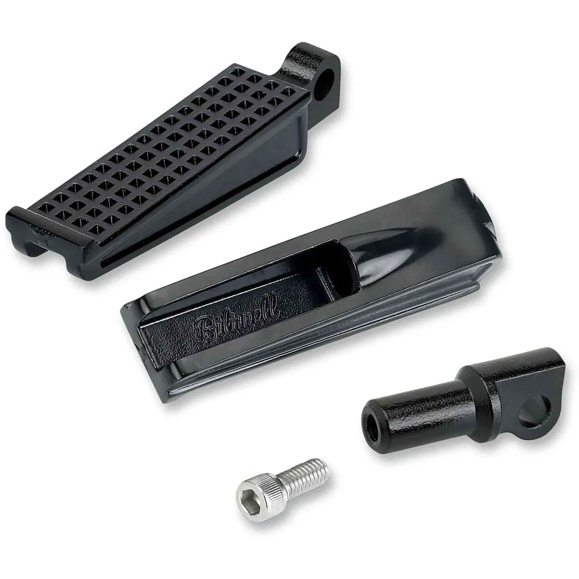 Sanderson Steel Footpegs Black Electroplate