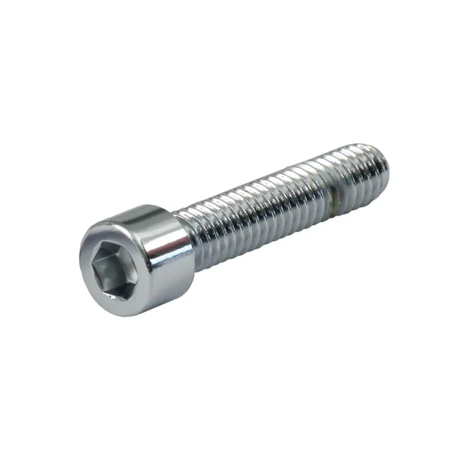 Polished allen bolt, chrome 4/40 x 3/8