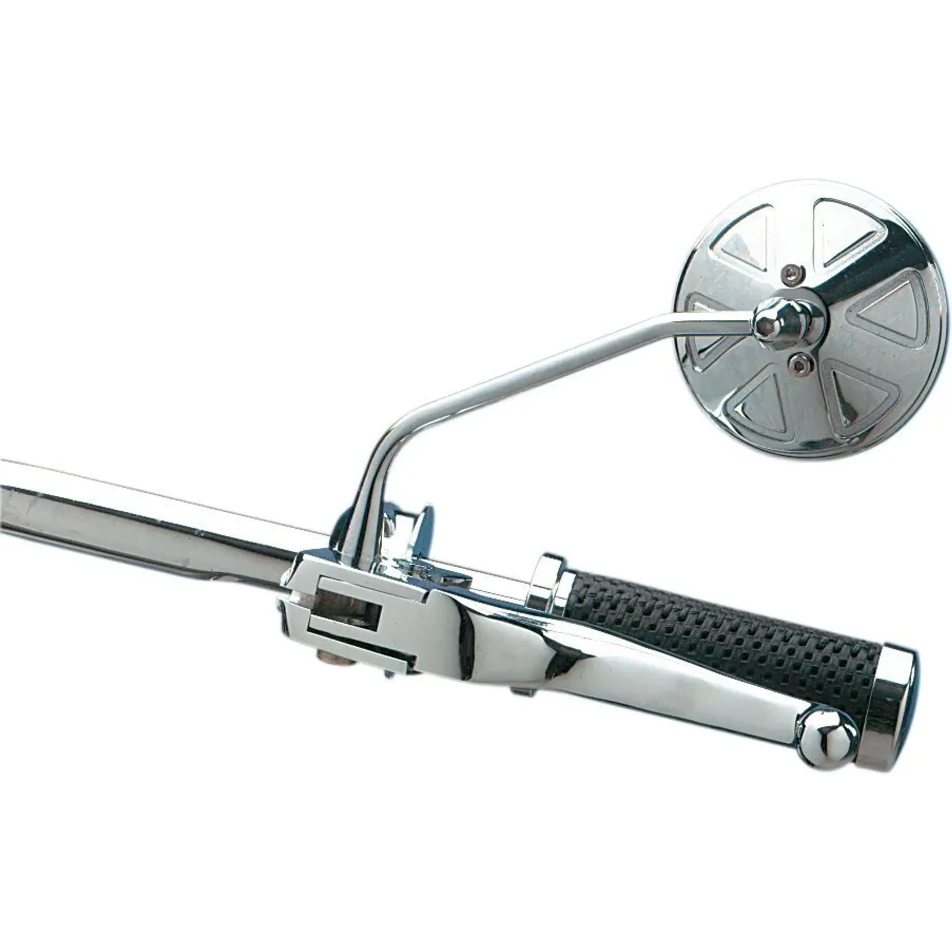 Mirror Ness Stealth III Round 3.5″ W/ 7″ Stem Chrome