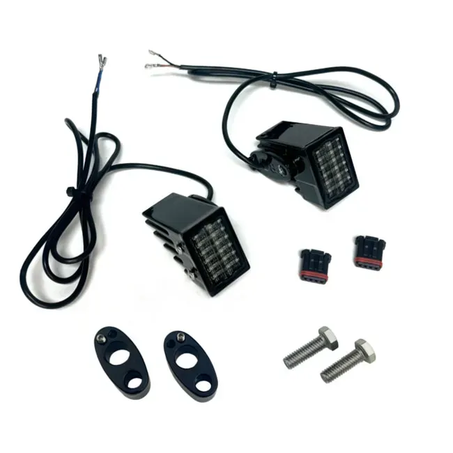 Custom Dynamics, rear fender strut LED turn signals. Black - Afbeelding 3