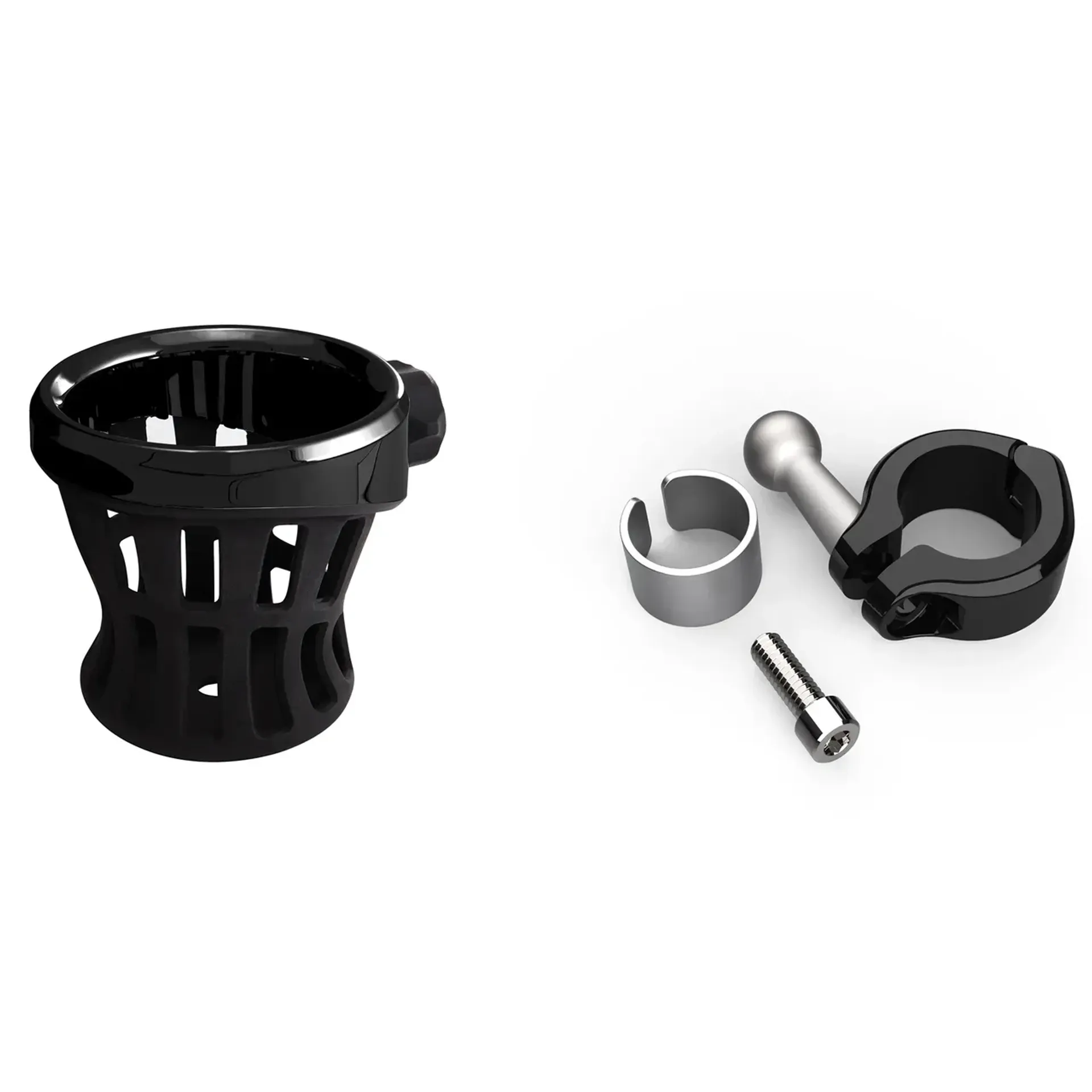 Drink holder 7/8″-1″ clamp mount black