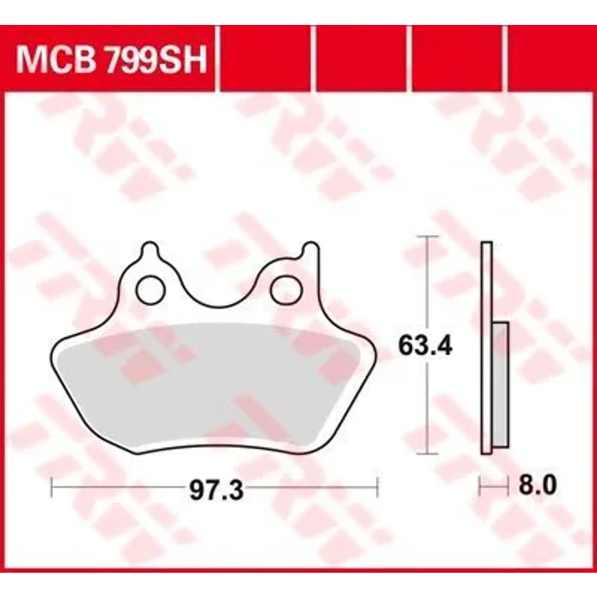 Brake Pad Sh Sinter Performance Street & Road Tracks