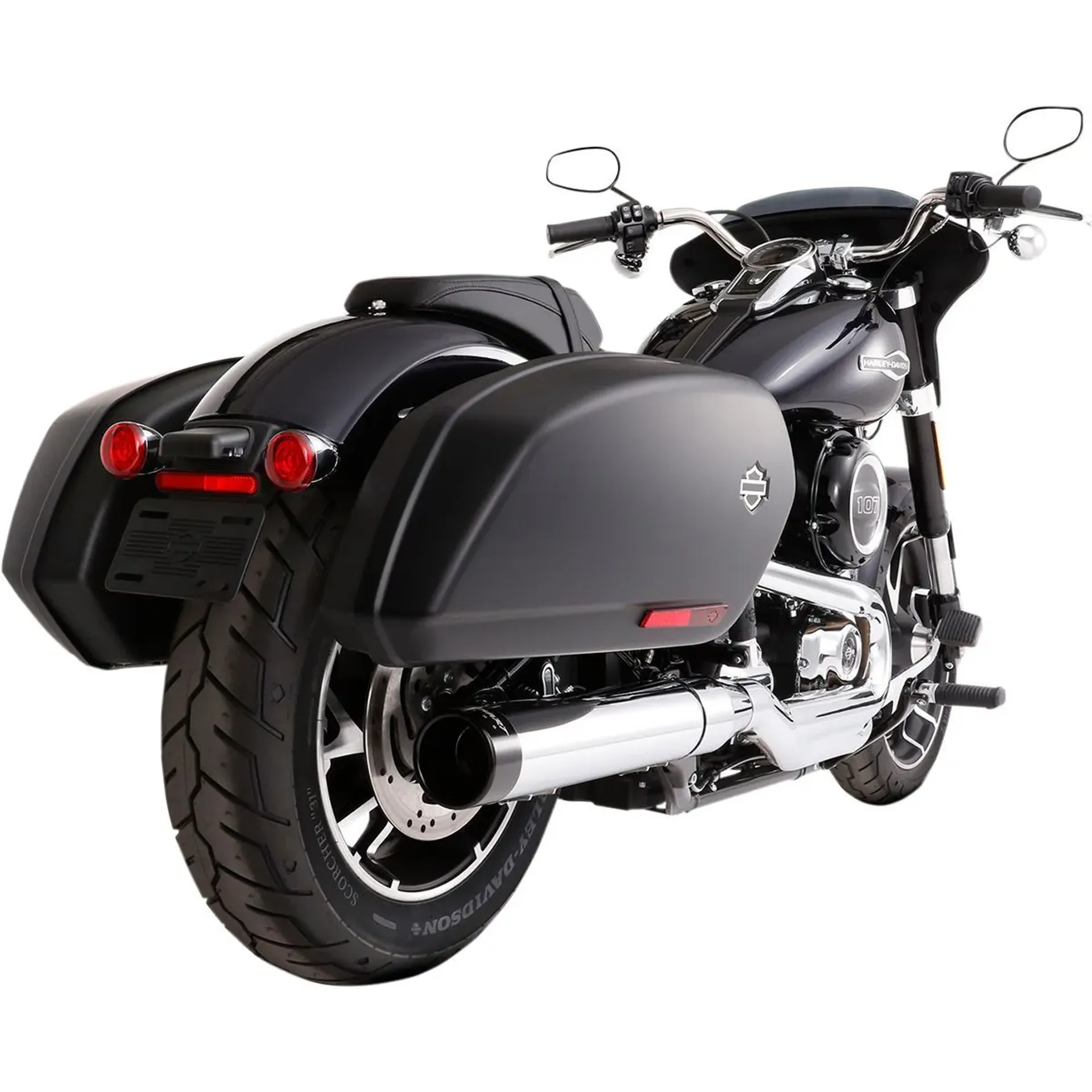 Muffler 4″ Slip-On Sport Glide Chrome/Black