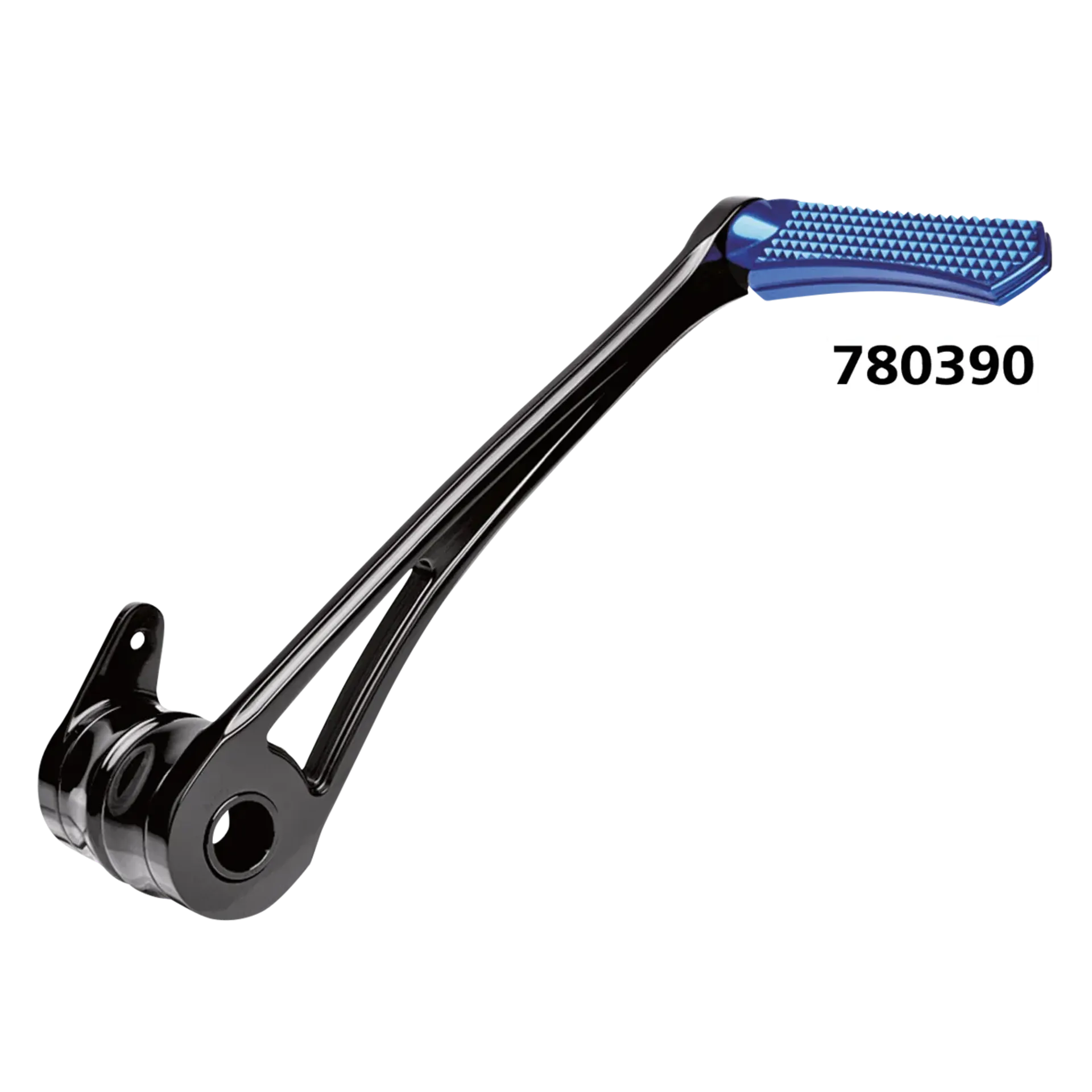 DMND BRAKE ARM BLK+BLUE PEG FLH/T14-UP