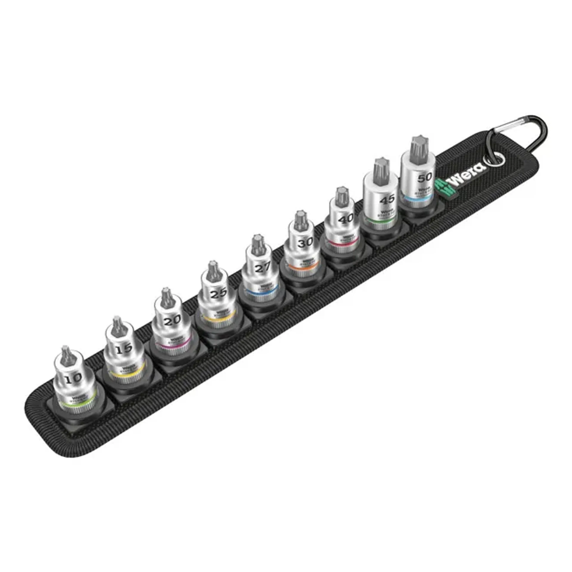 Wera socket belt with 3/8" drive Torx® socket bits