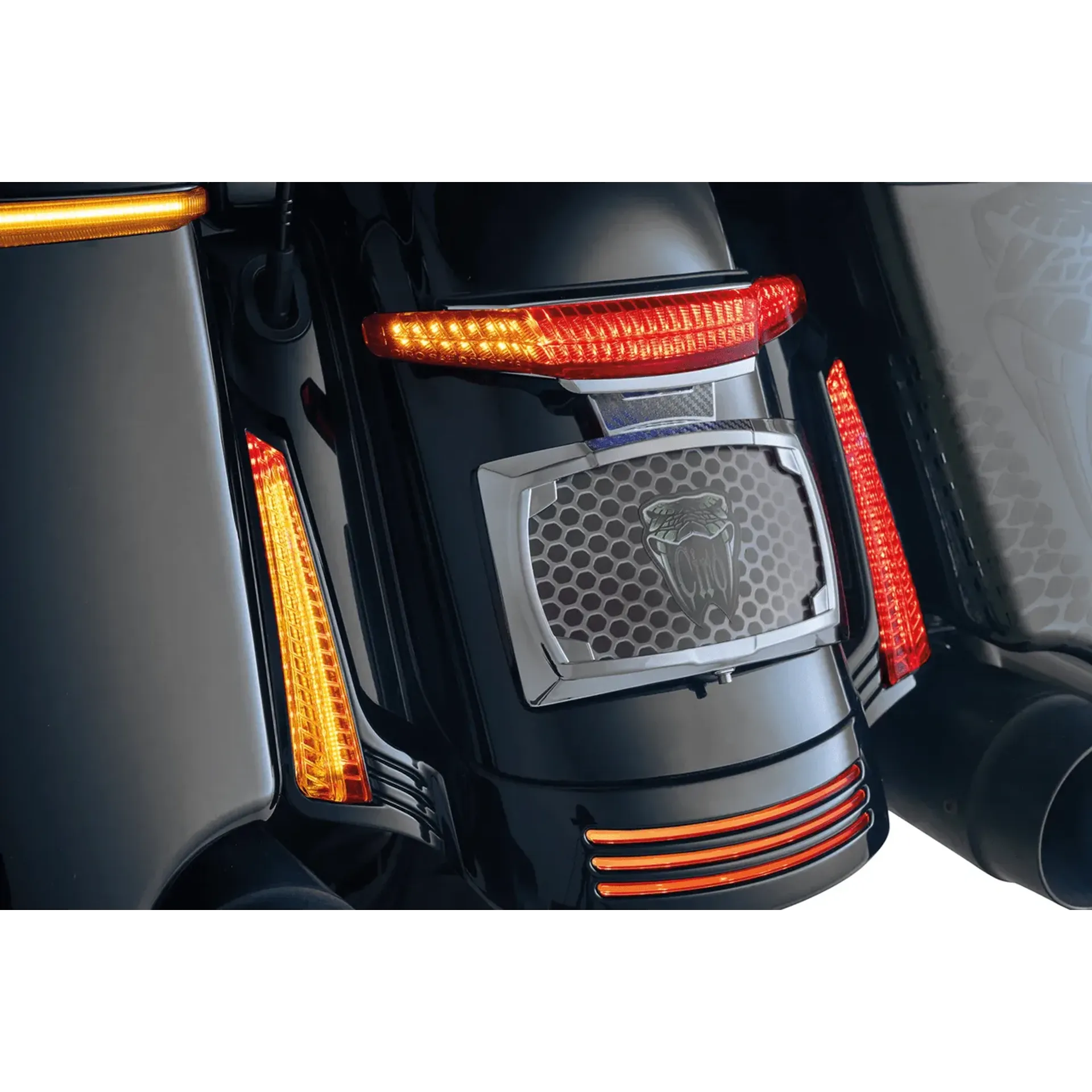 Ciro Latitude Lightstrike Tail Light & License Plate Holder For Touring