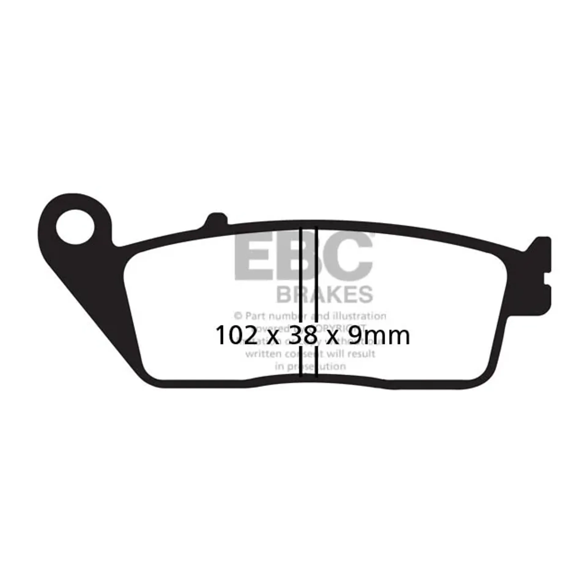 EBC V-pad Semi Sintered brake pads