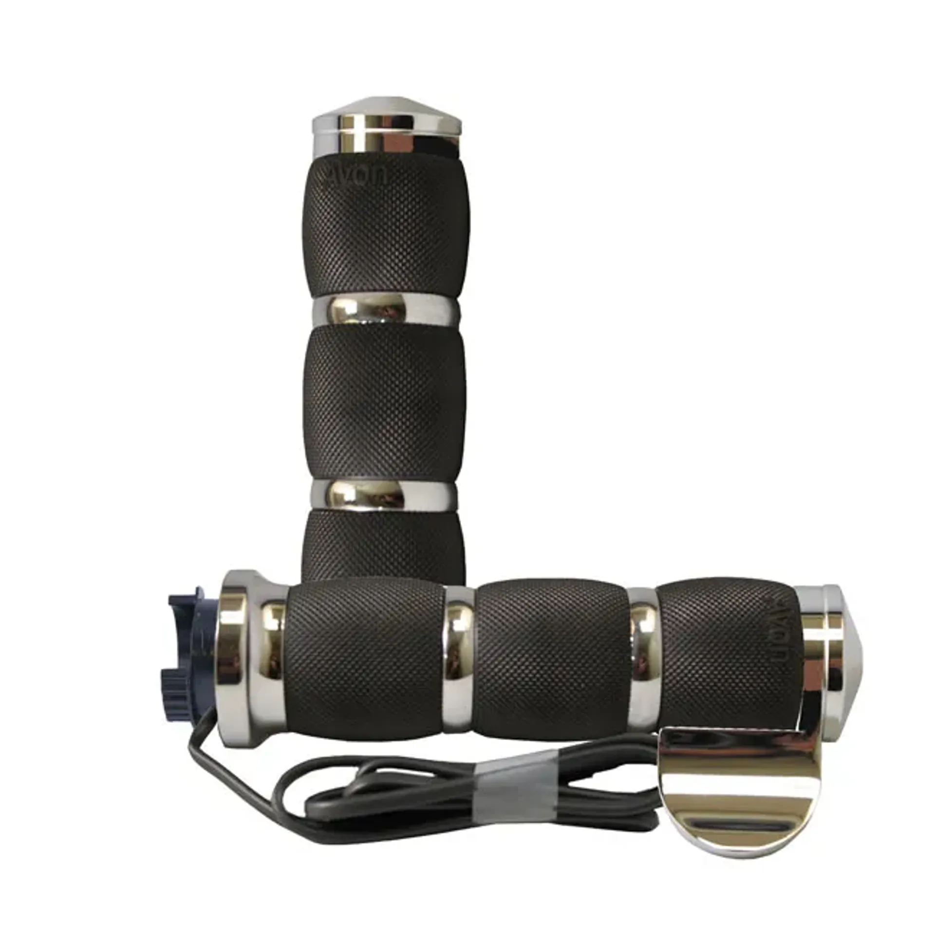 Avon MT Air Cushion grips heated, throttle assist