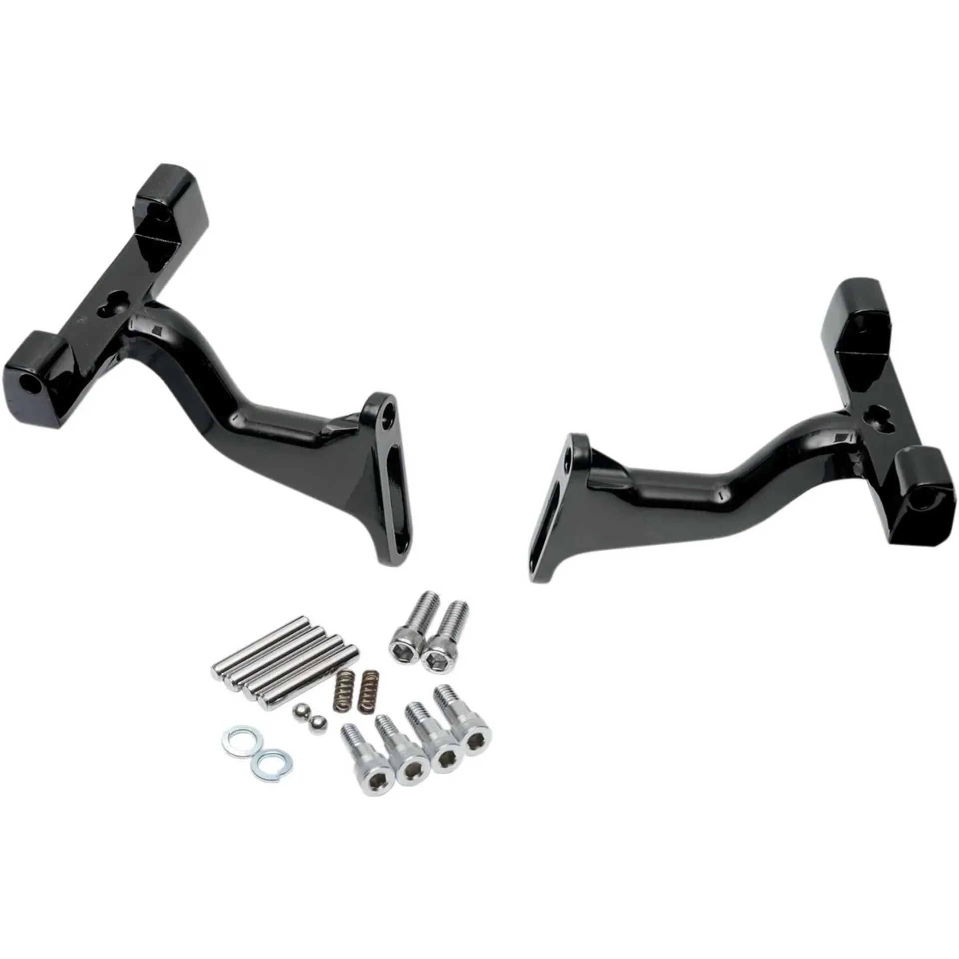 Raised Passenger Floorboard Mounts Black