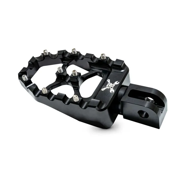 Burly, MX Evolution passenger foot pegs. Black - Afbeelding 3