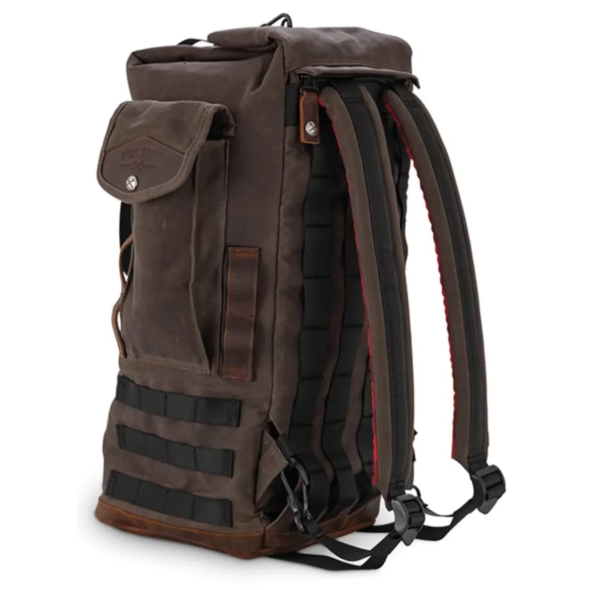 Burly Voyager Sissy Bar Bag Dark Oak