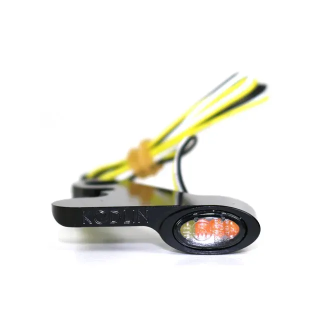 Kodlin, Elypse LED mini front turn signals. Black - Afbeelding 3