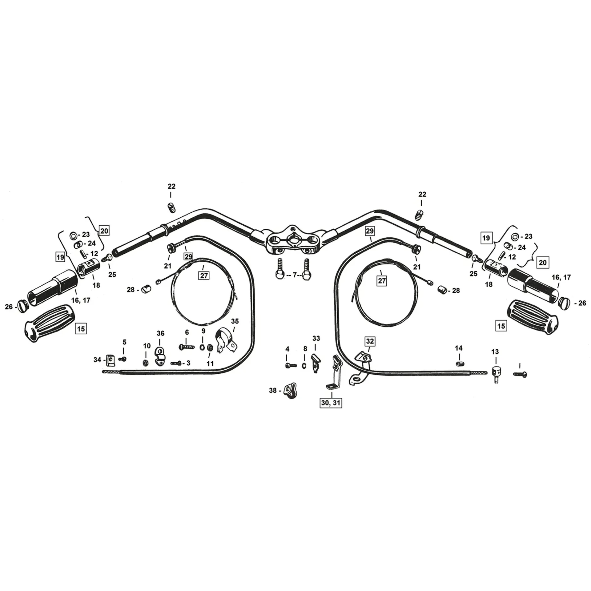 Handlebar Standard off-set Black