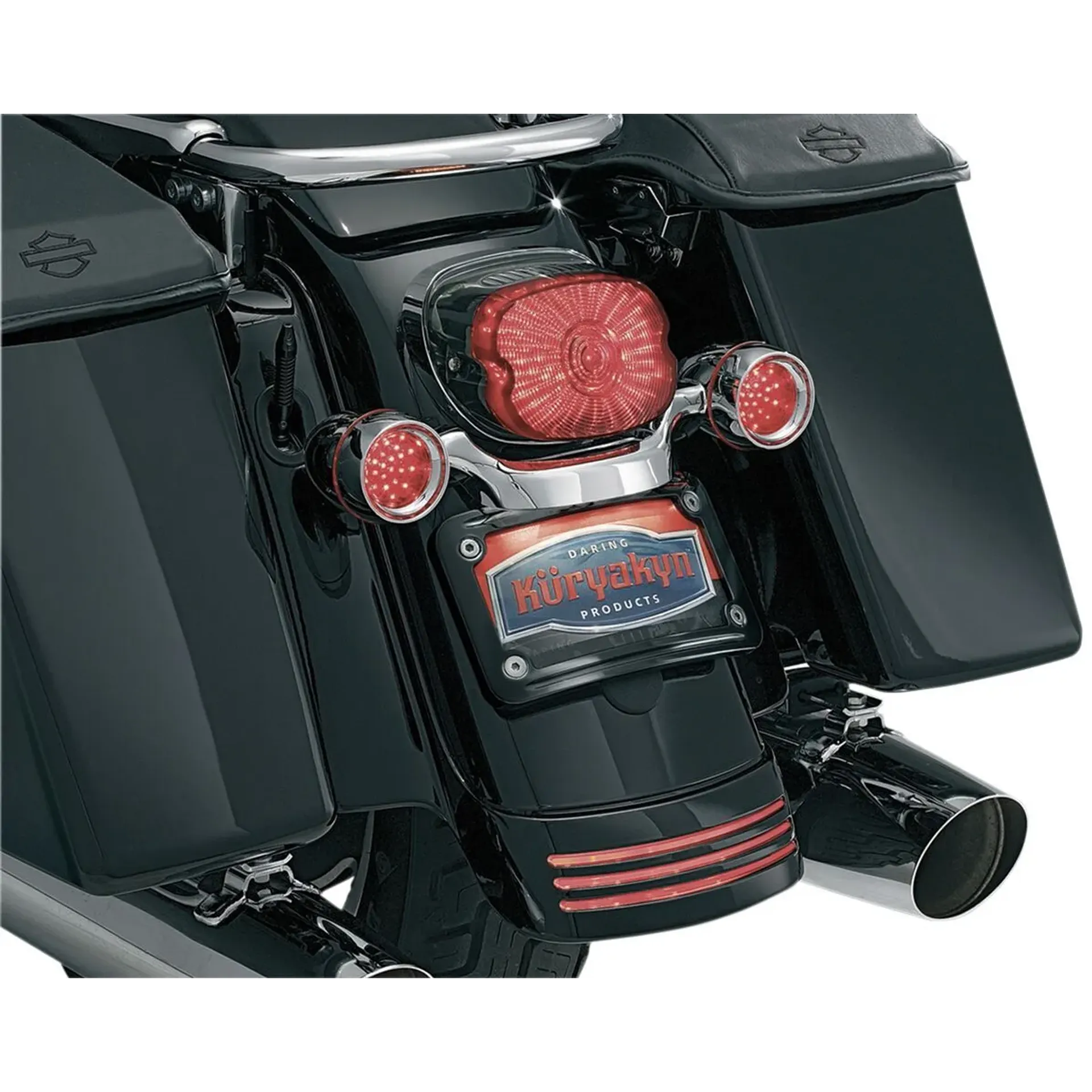 License Plate Mount Curved Flhx Black