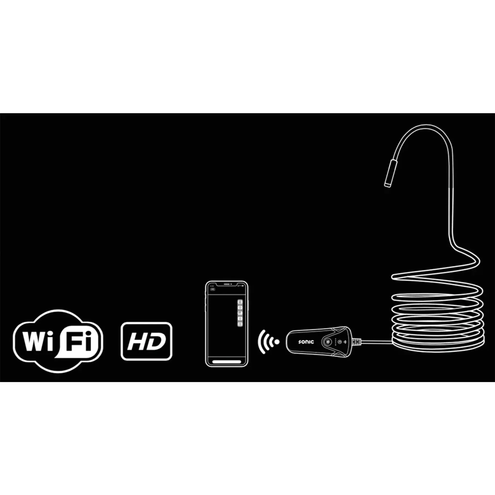 Sonic Wi-Fi Endoscope