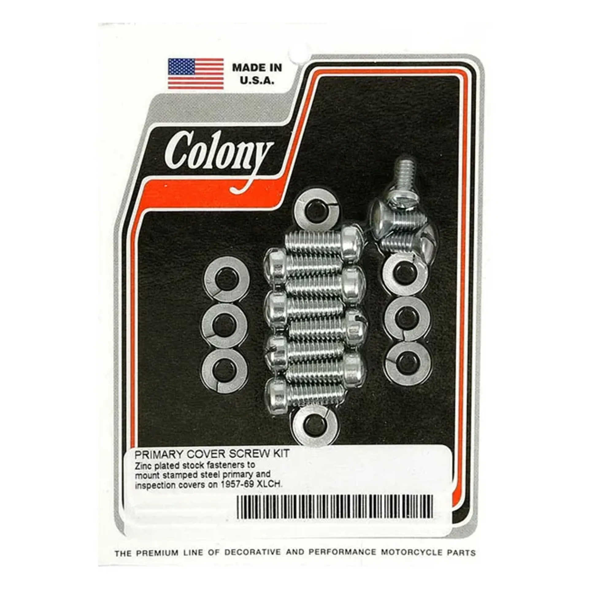 Colony primary mount kit slotted head, zinc