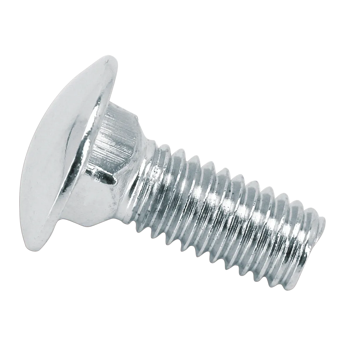 5pck Carriage bolt chrome 3/8-16x1