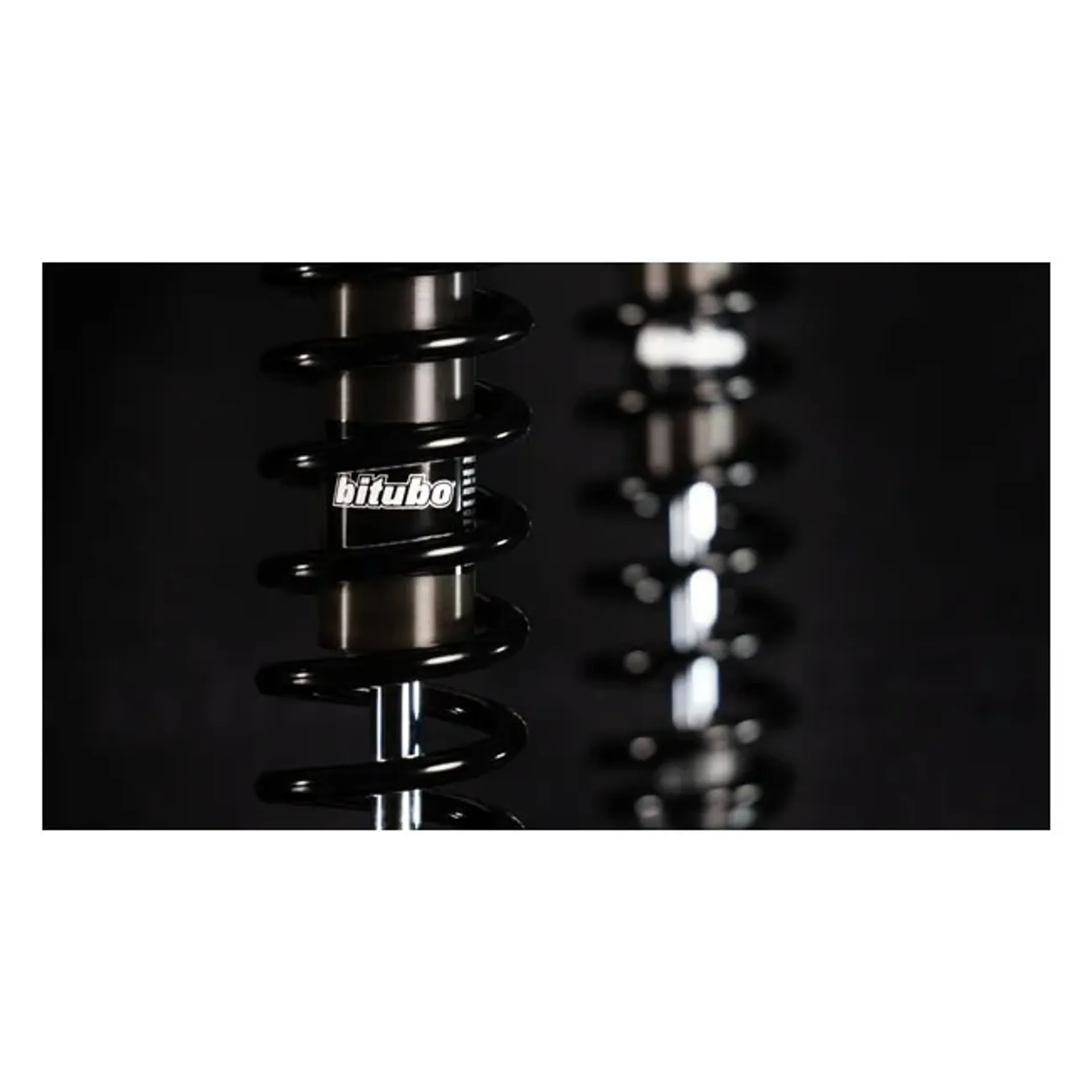 *2 WEEKS EXTRA TRANSIT TIME* Bitubo, WME dual shock absorber set. Black. 331mm