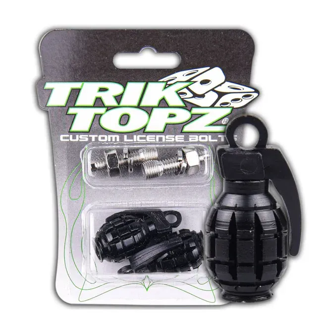 Trik Topz, Hand Grenade license plate mounts. Black - Afbeelding 2