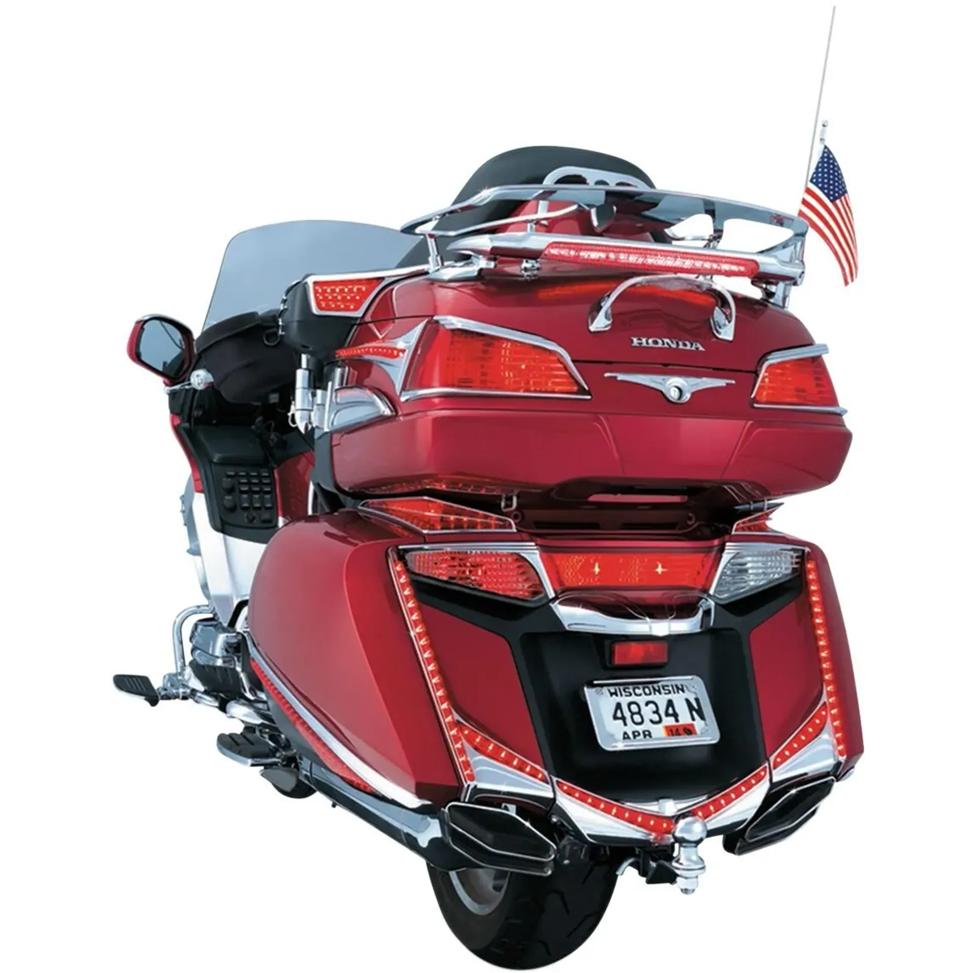 Led Rear Fender Tip Chrome Honda Gl1800