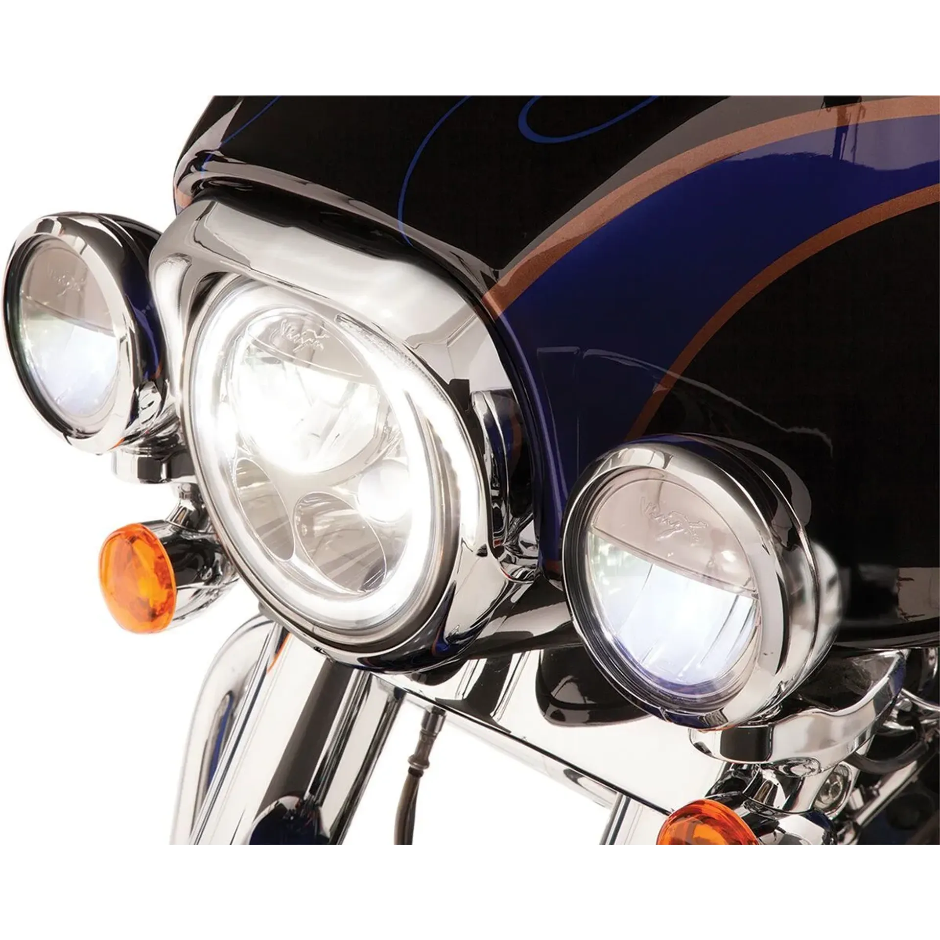 Headlight Bezel Fang Led Chrome