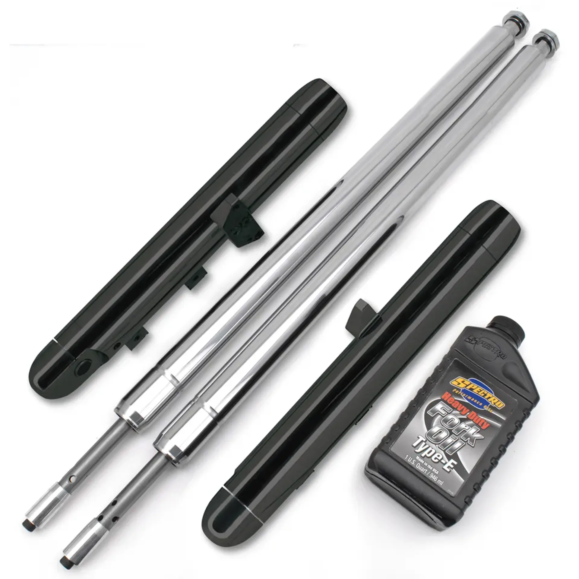 Naked Blk Bubba fork legs 6″over stk FL