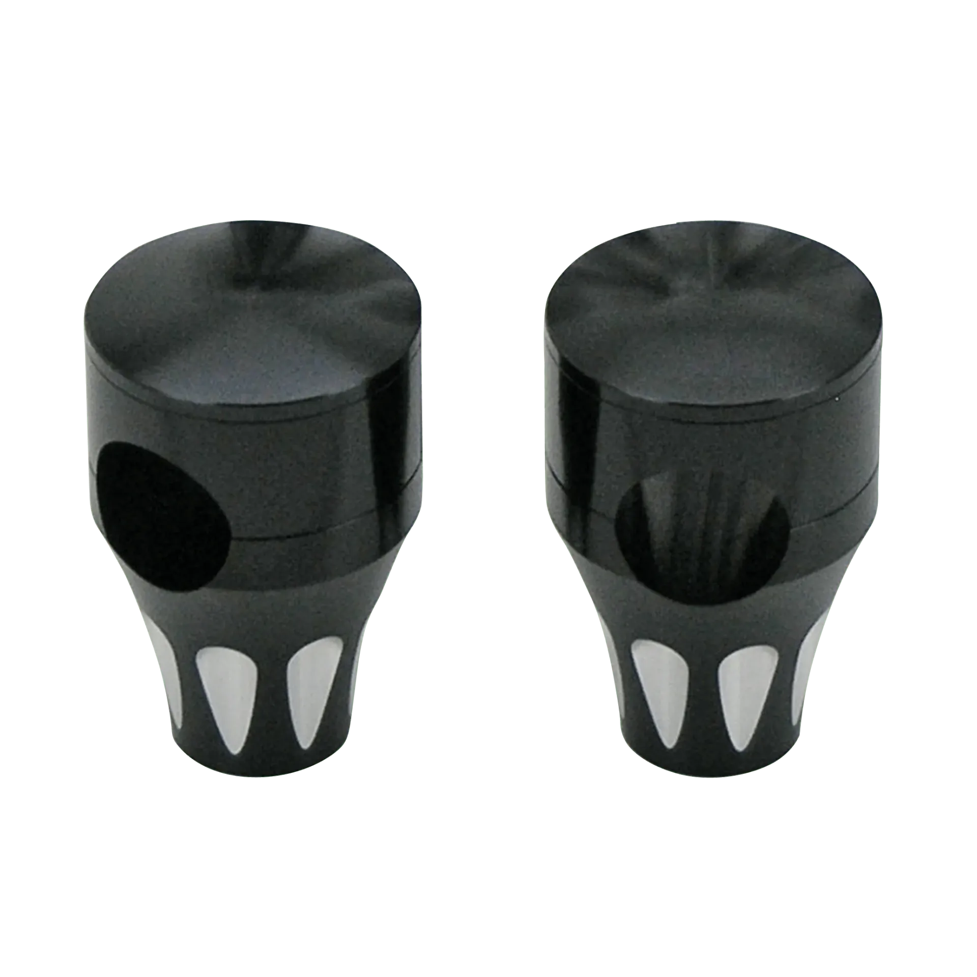 2″ slotted black risers