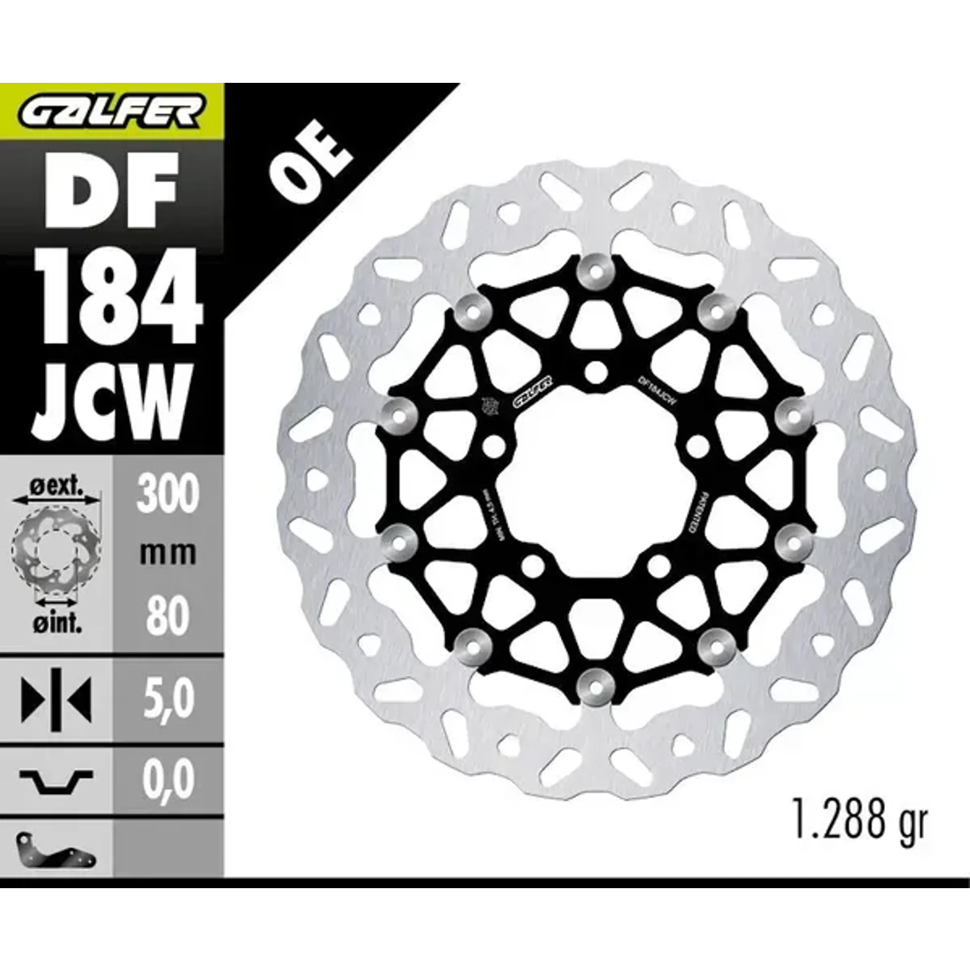 Brake disc wave floatech